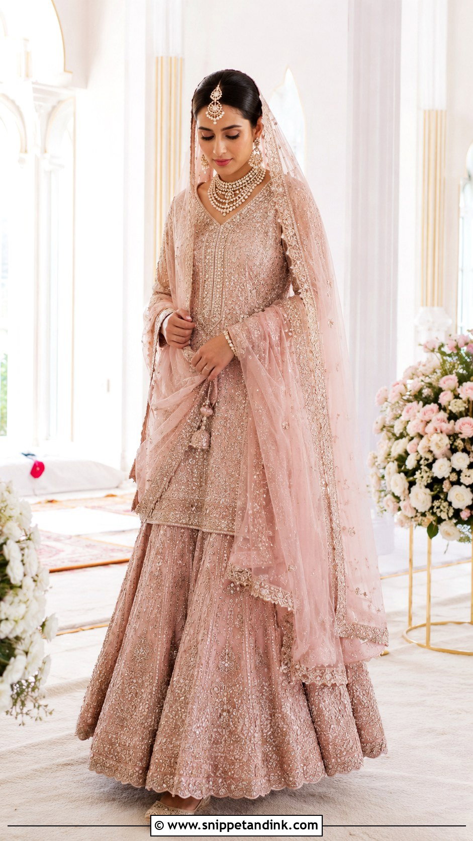 Pastel Bridal Lehenga Anand Karaj Outfit - Snippet and Ink - 30 Anand Karaj Outfit Ideas