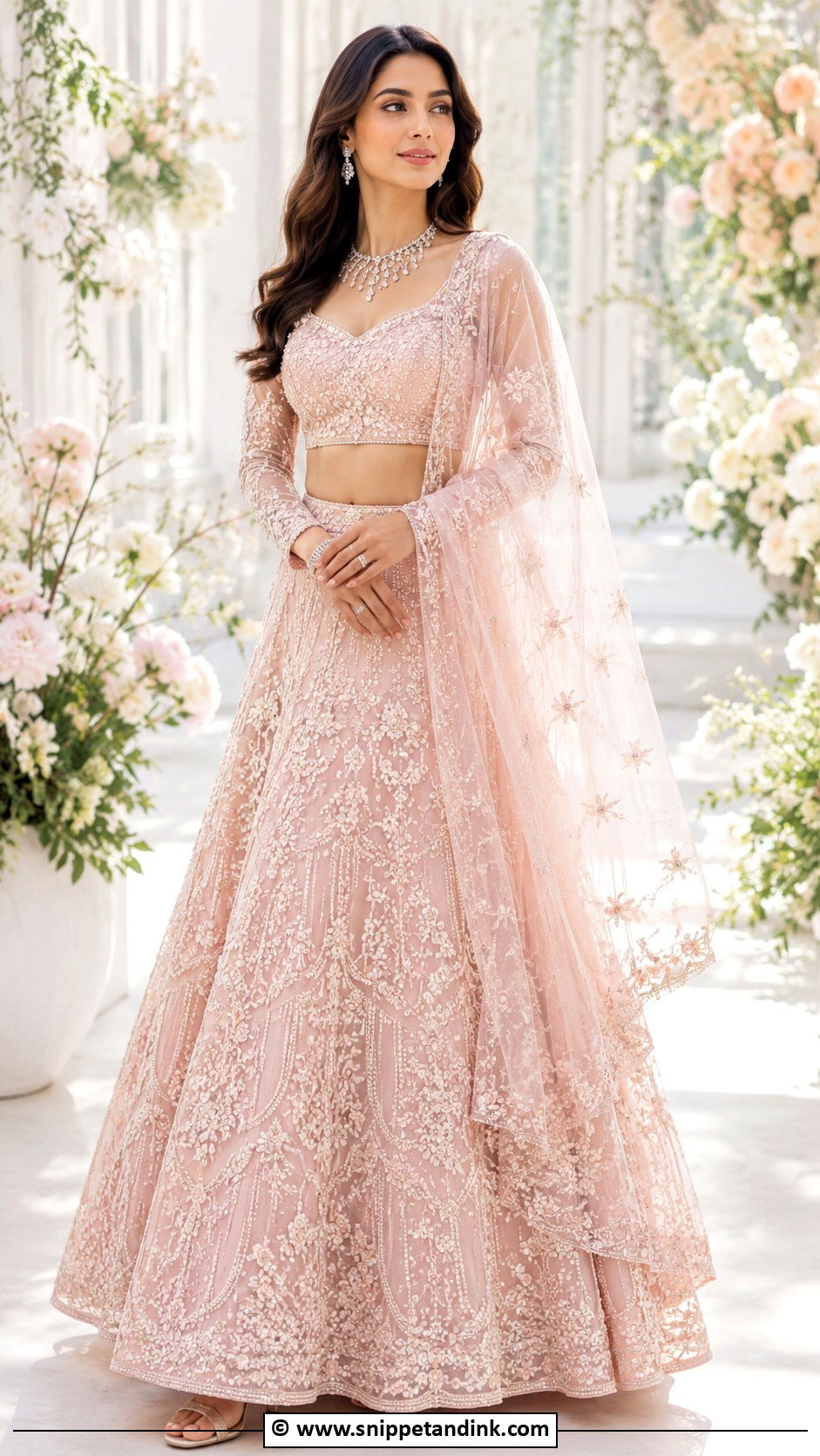 Pastel Bridal Lehenga - Snippet and Ink - 30 Asian Bridal Dresses