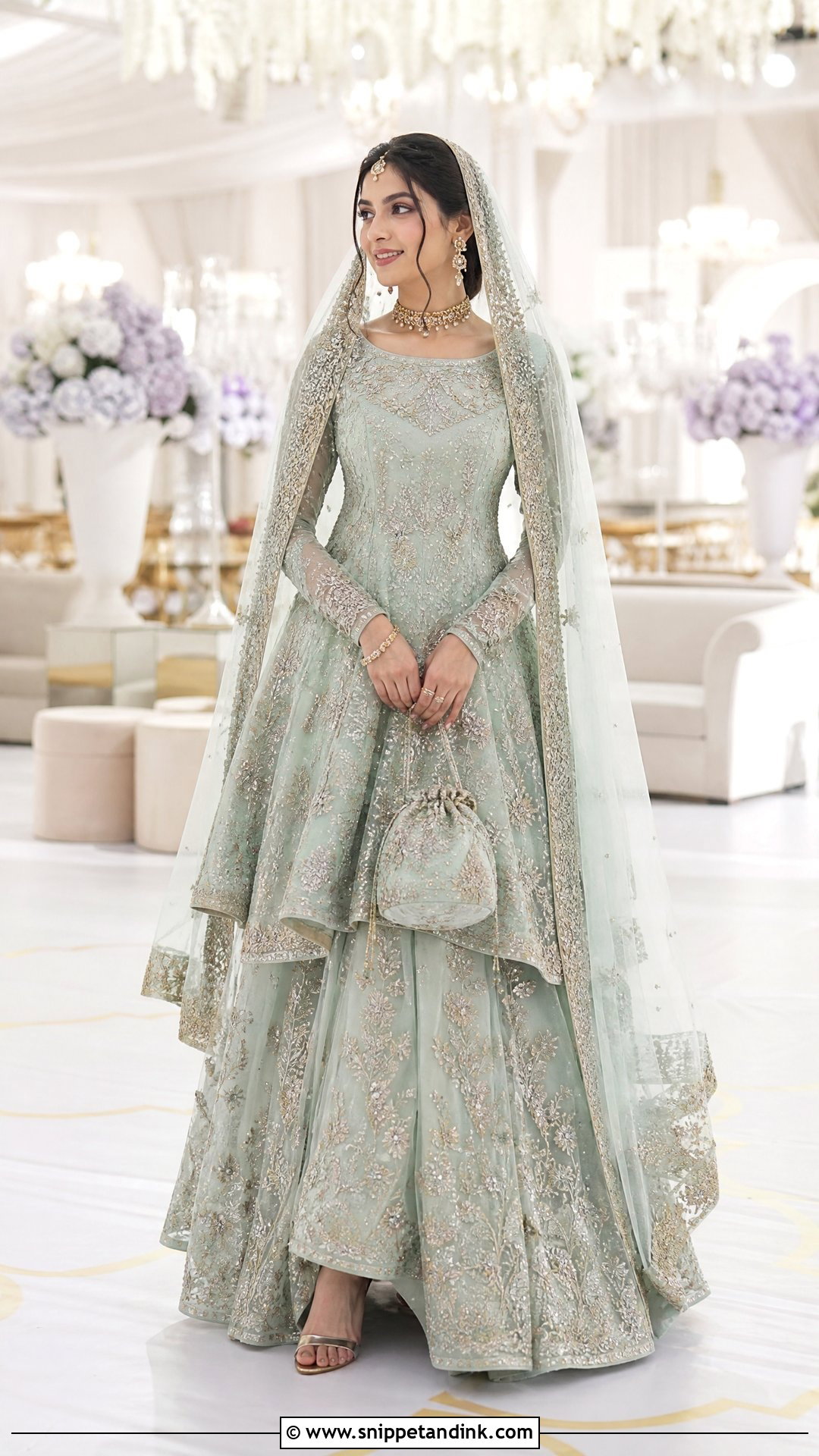 Pastel Bridal Peplum With Lehenga - Snippet and Ink - 25 Latest Bridal Dresses Pakistan