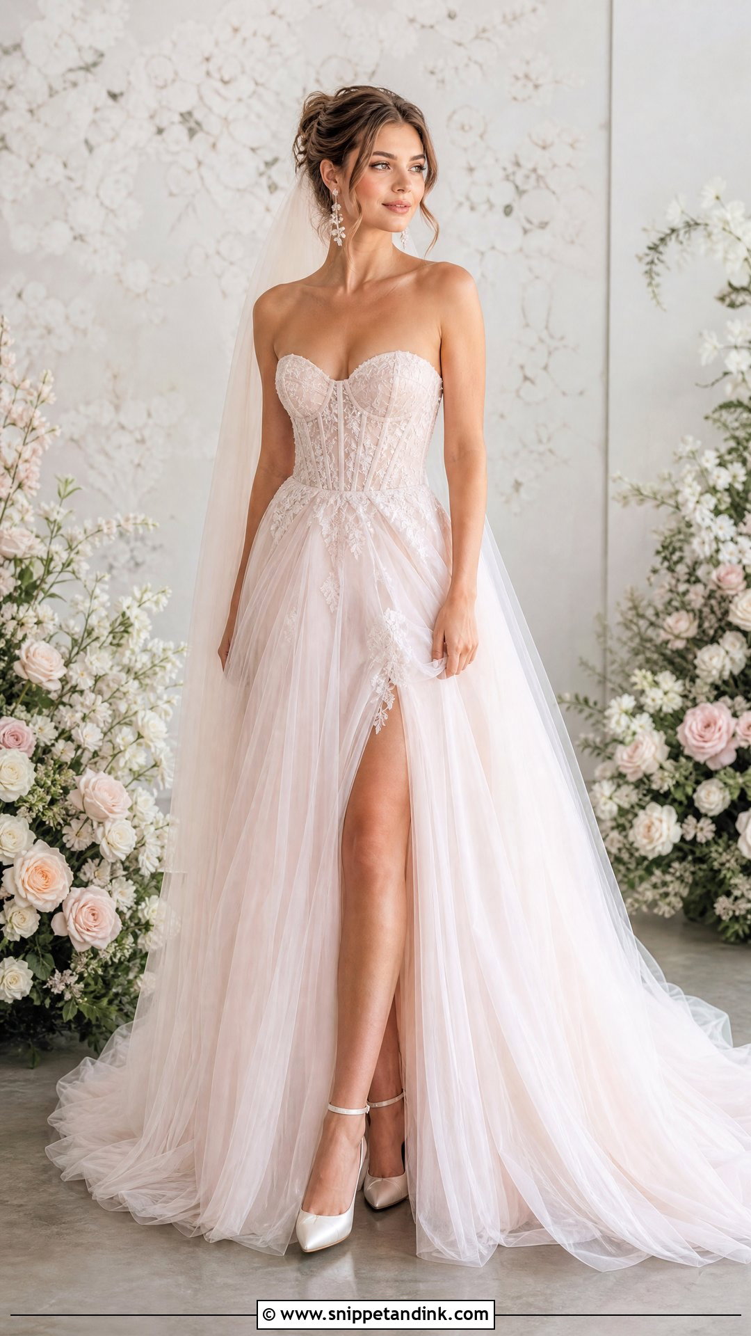 Pastel Corset Wedding Dress - Snippet and Ink - 25 Pastel Wedding Dress Ideas