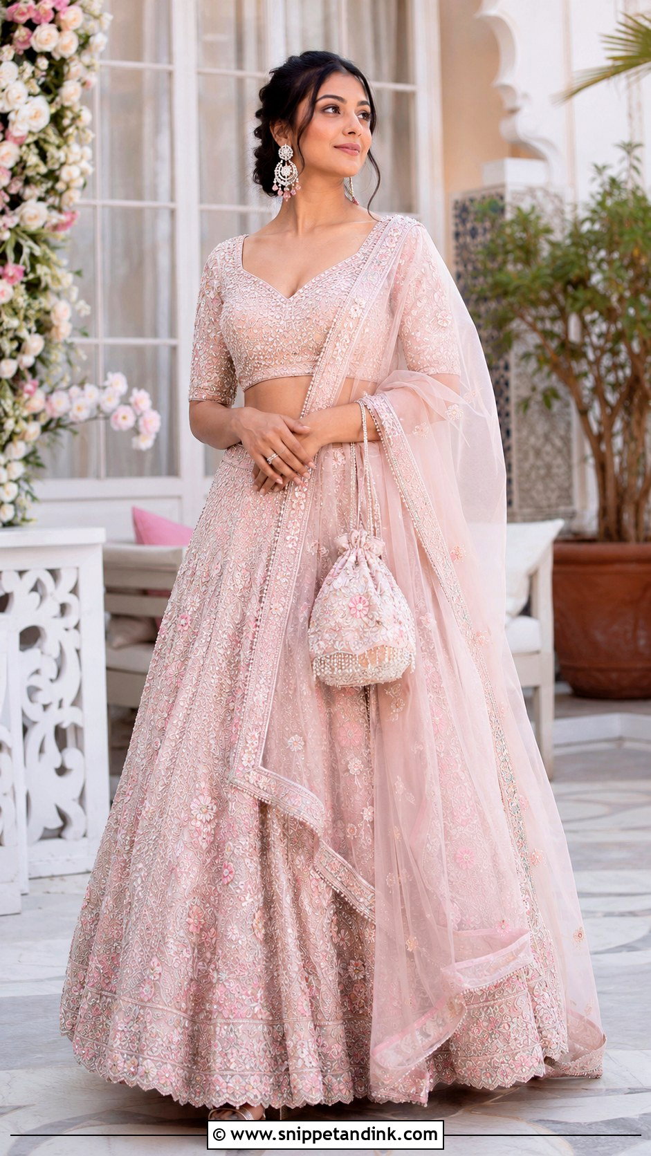 Pastel Embroidered Lehenga for Brothers Wedding - Snippet and Ink - 20 Brothers Marriage Outfit for Sister Ideas