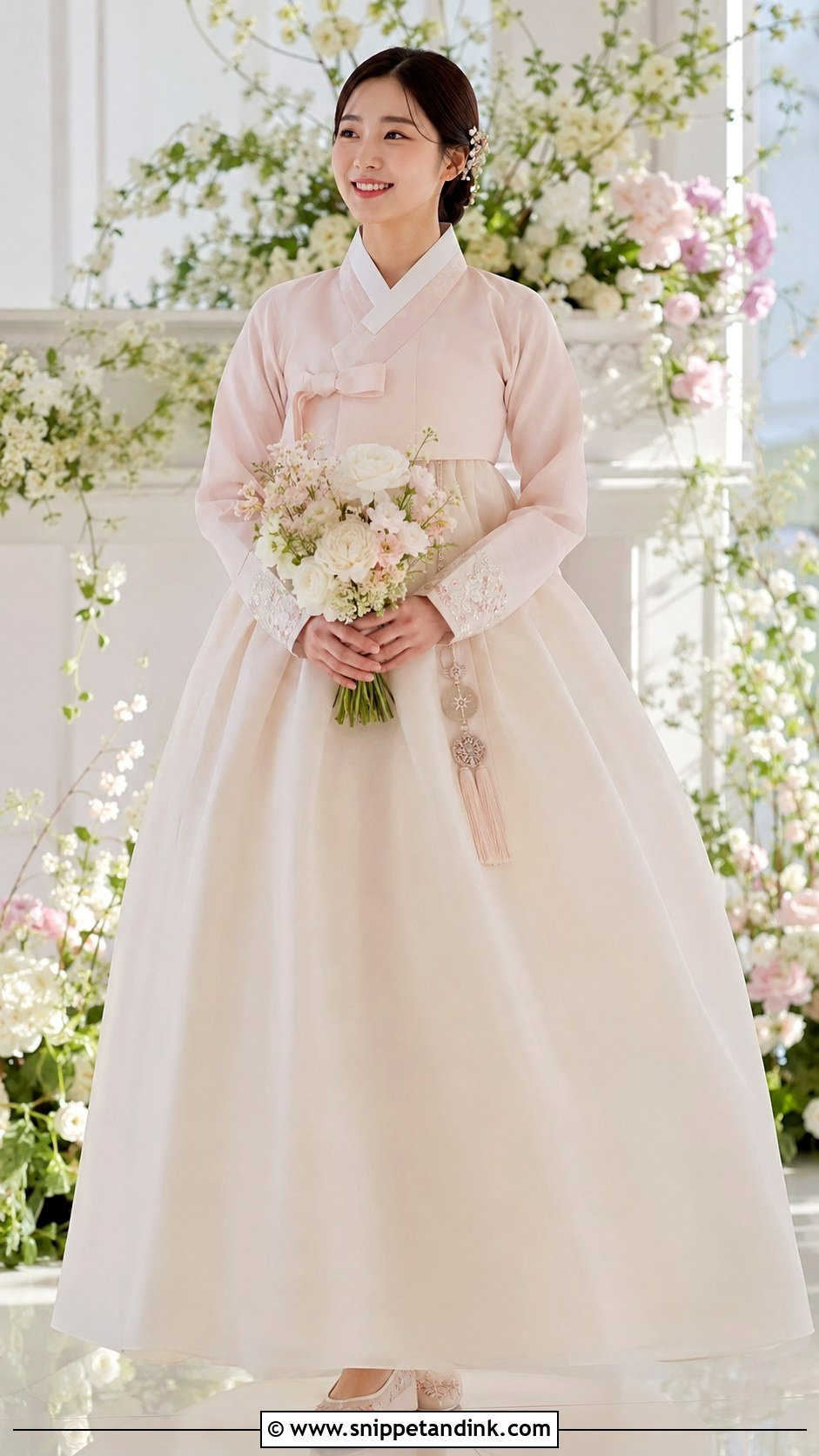 Pastel Hanbok Korean Bridal Dress - Snippet and Ink - 20 Korean Bridal Dress Ideas