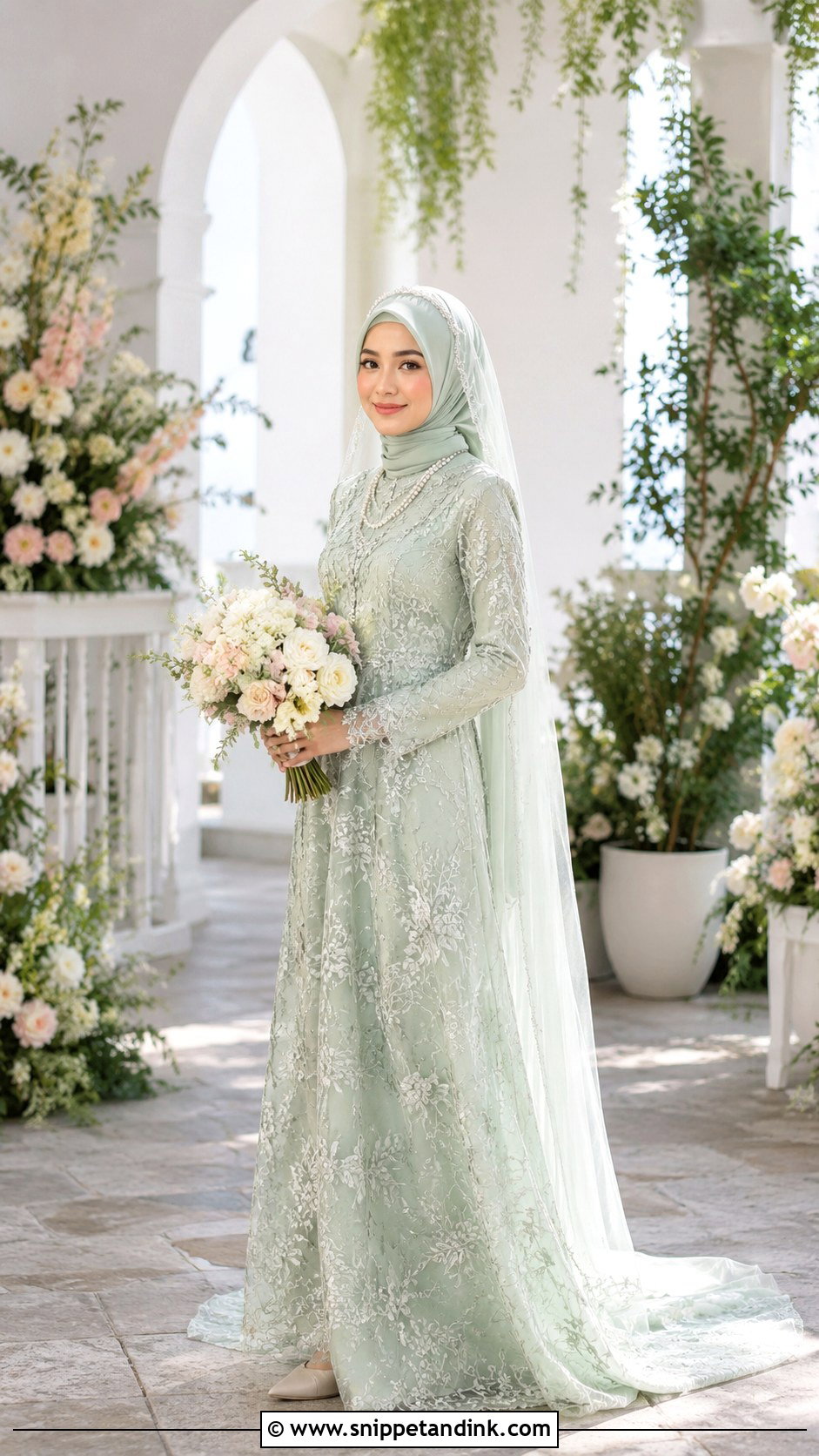 Pastel Hijab Bridal Look - Snippet and Ink - 25 Hijab Bridal Look Ideas