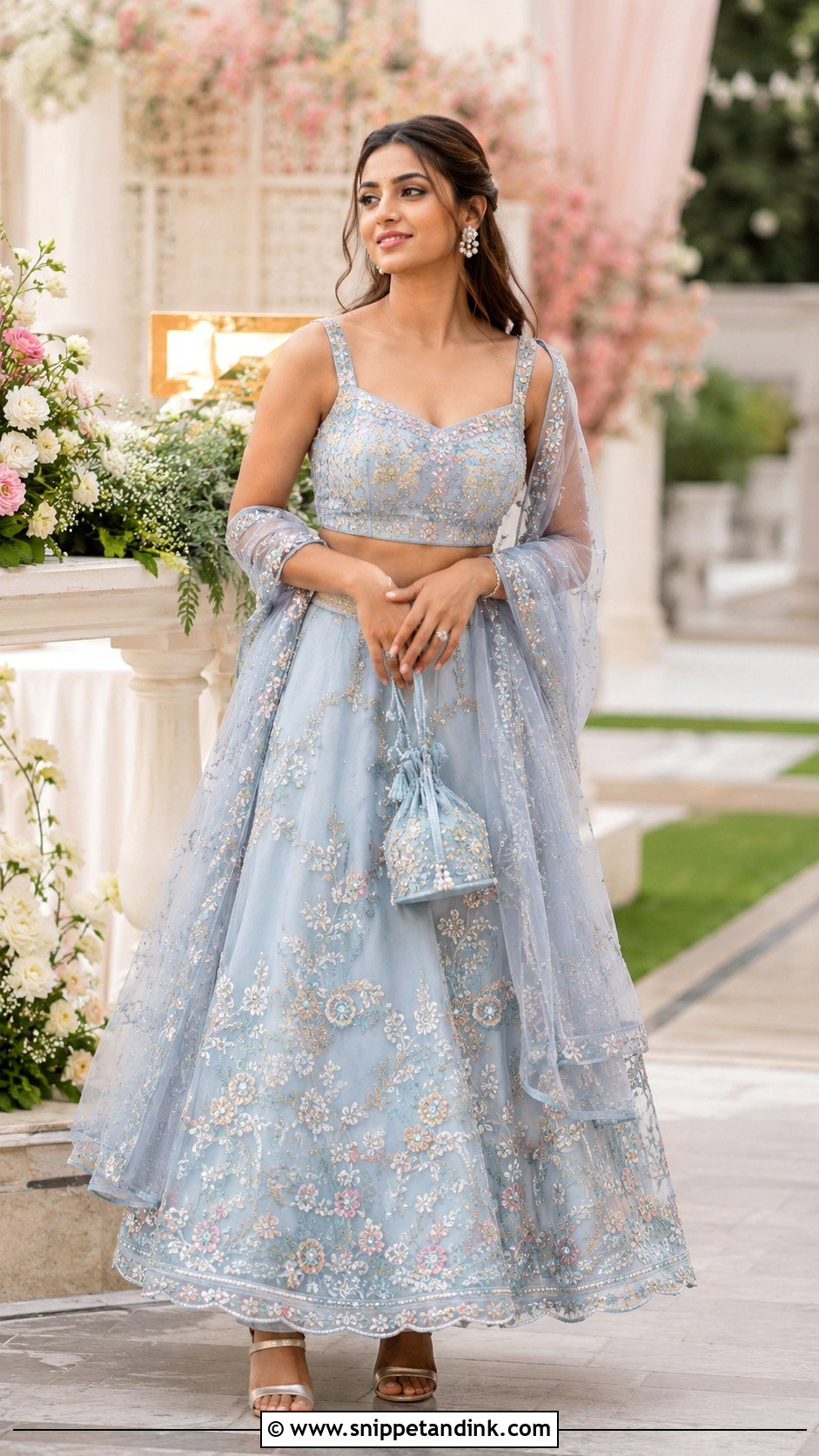 Pastel Indian Bridesmaid Lehenga - Snippet and Ink - 20 Indian Bridemates Dress Ideas