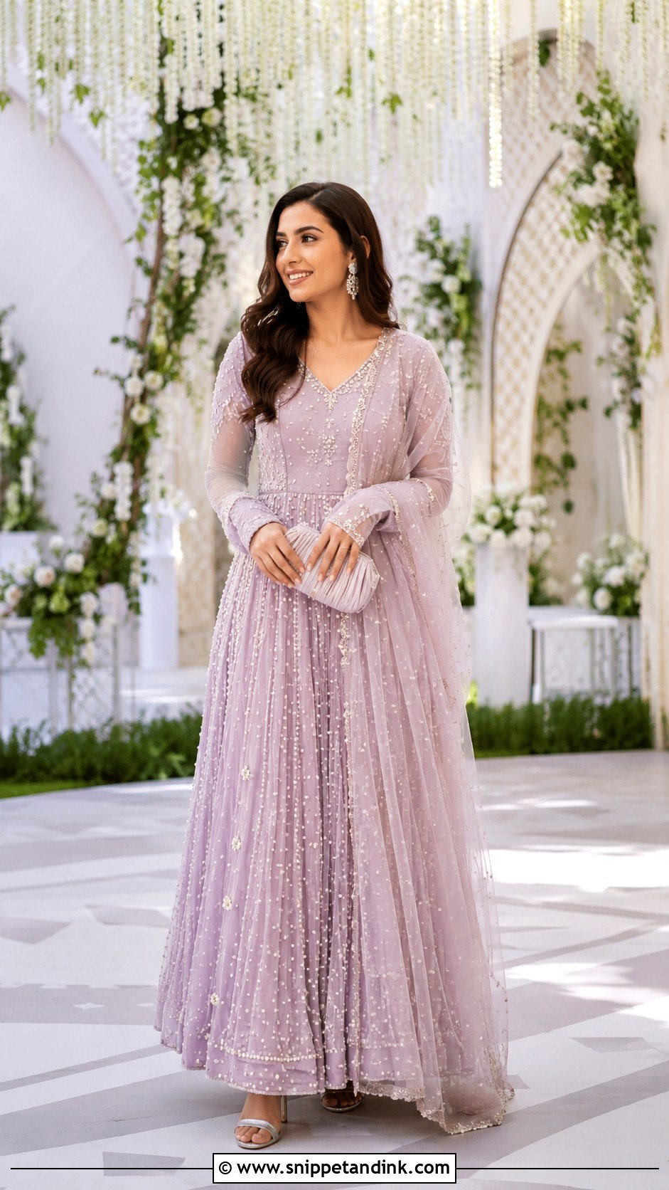 Pastel Indian Wedding Gown - Snippet and Ink - 30 Indian Wedding Gowns