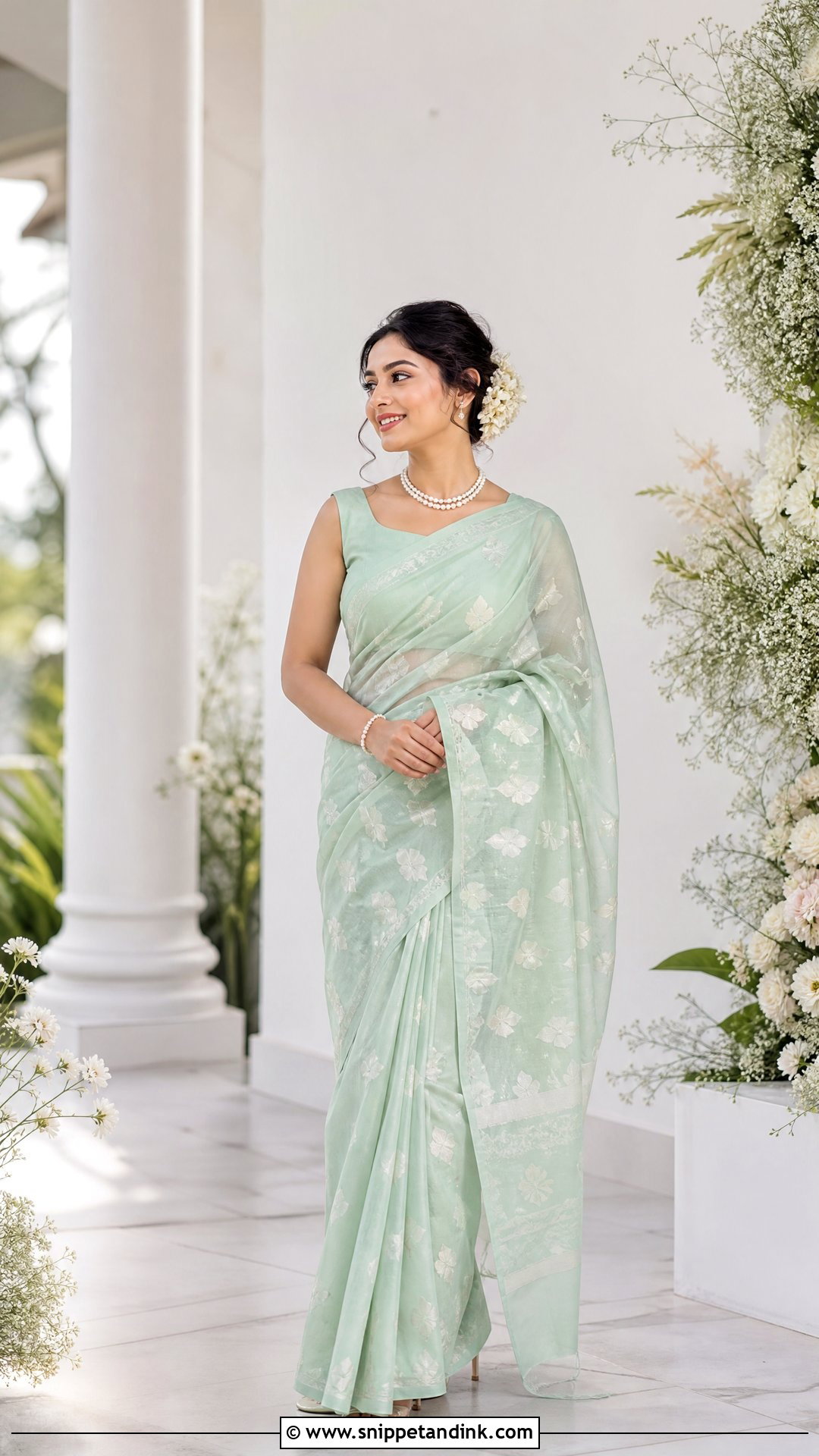 Pastel Jamdani Bride Saree - Snippet and Ink - 25 Jamdani Bride Ideas
