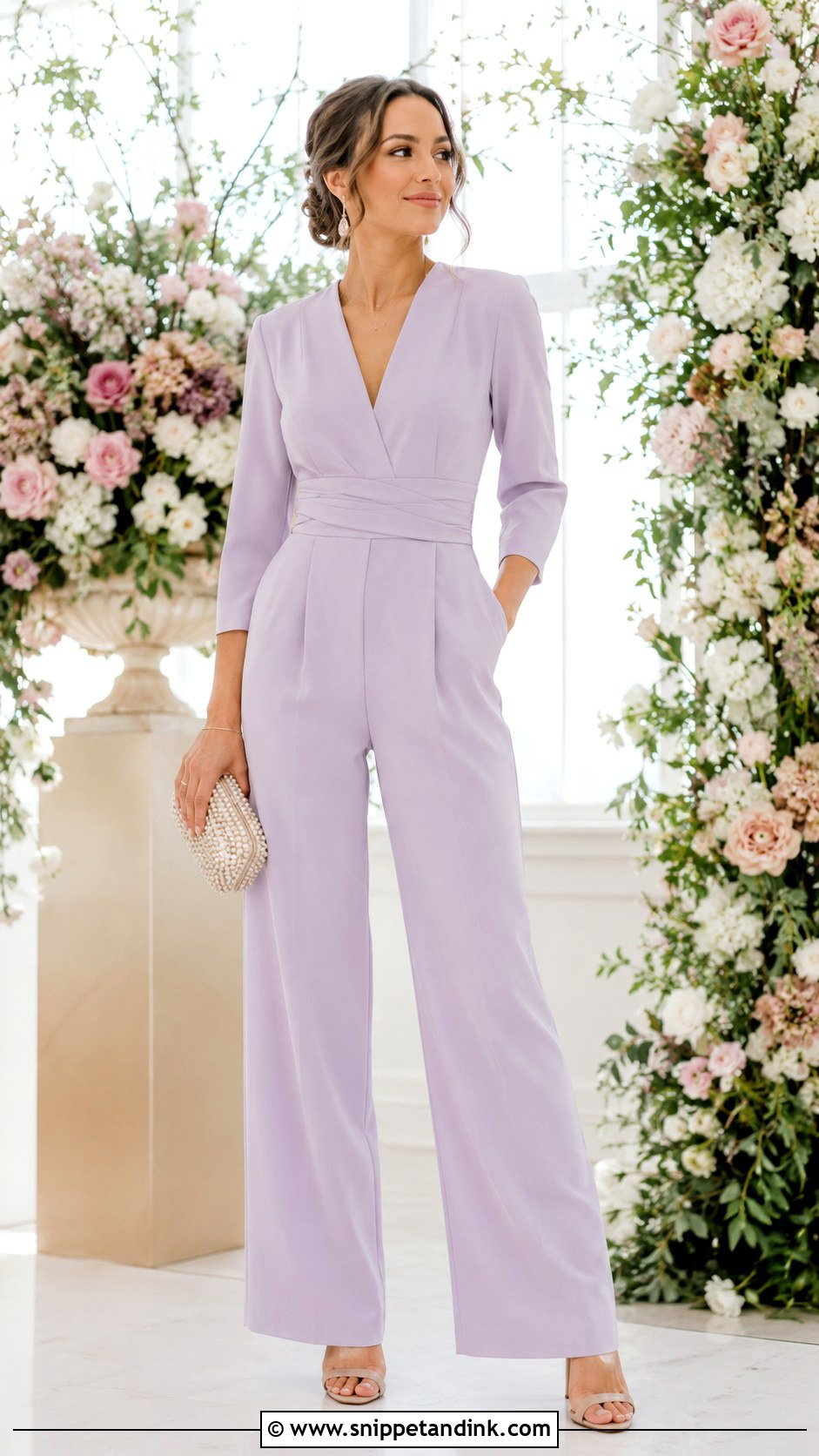 Pastel Jumpsuit Wedding Outfit - Snippet and Ink - 25 Jumpsuit Wedding Outfit Ideas