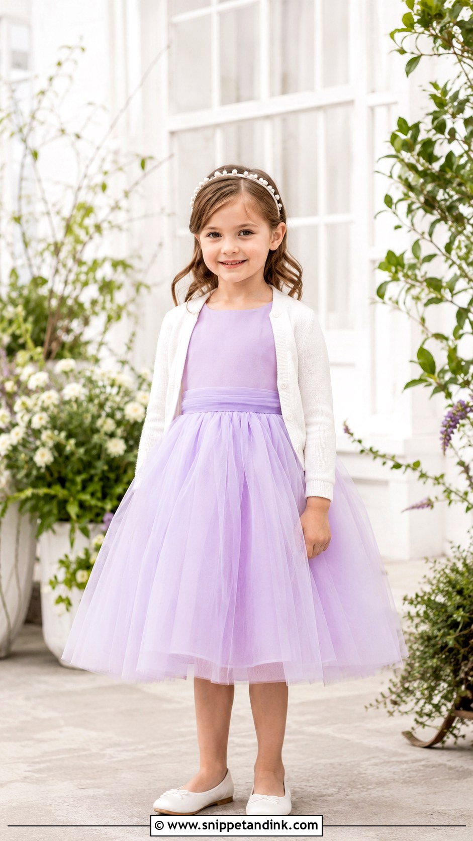 Pastel Lavender Girls Wedding Dress - Snippet and Ink - 25 Girls Wedding Dresses