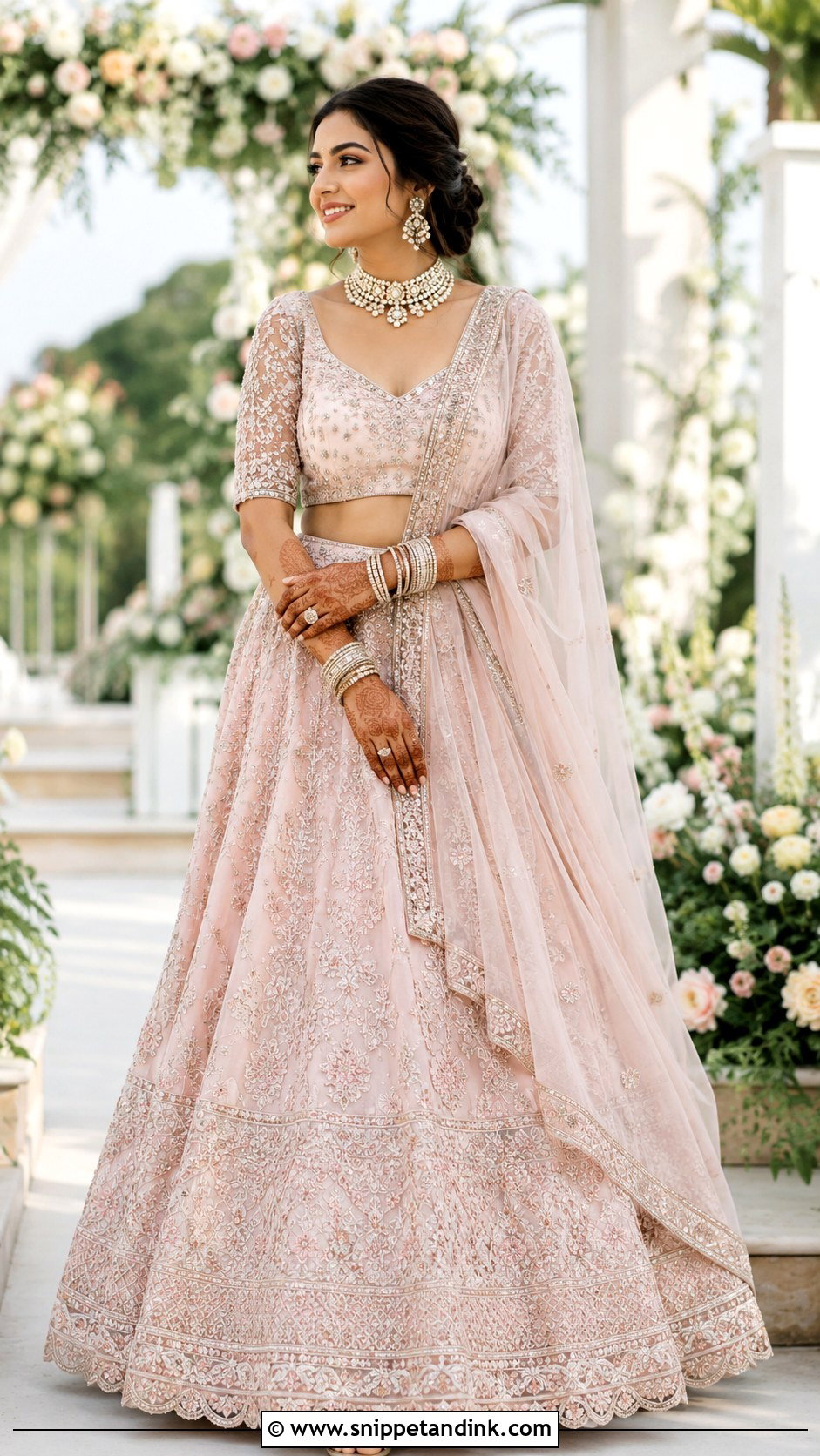 Pastel Lehenga Bridal Outfit - Snippet and Ink - 20 Bride Wear Ideas