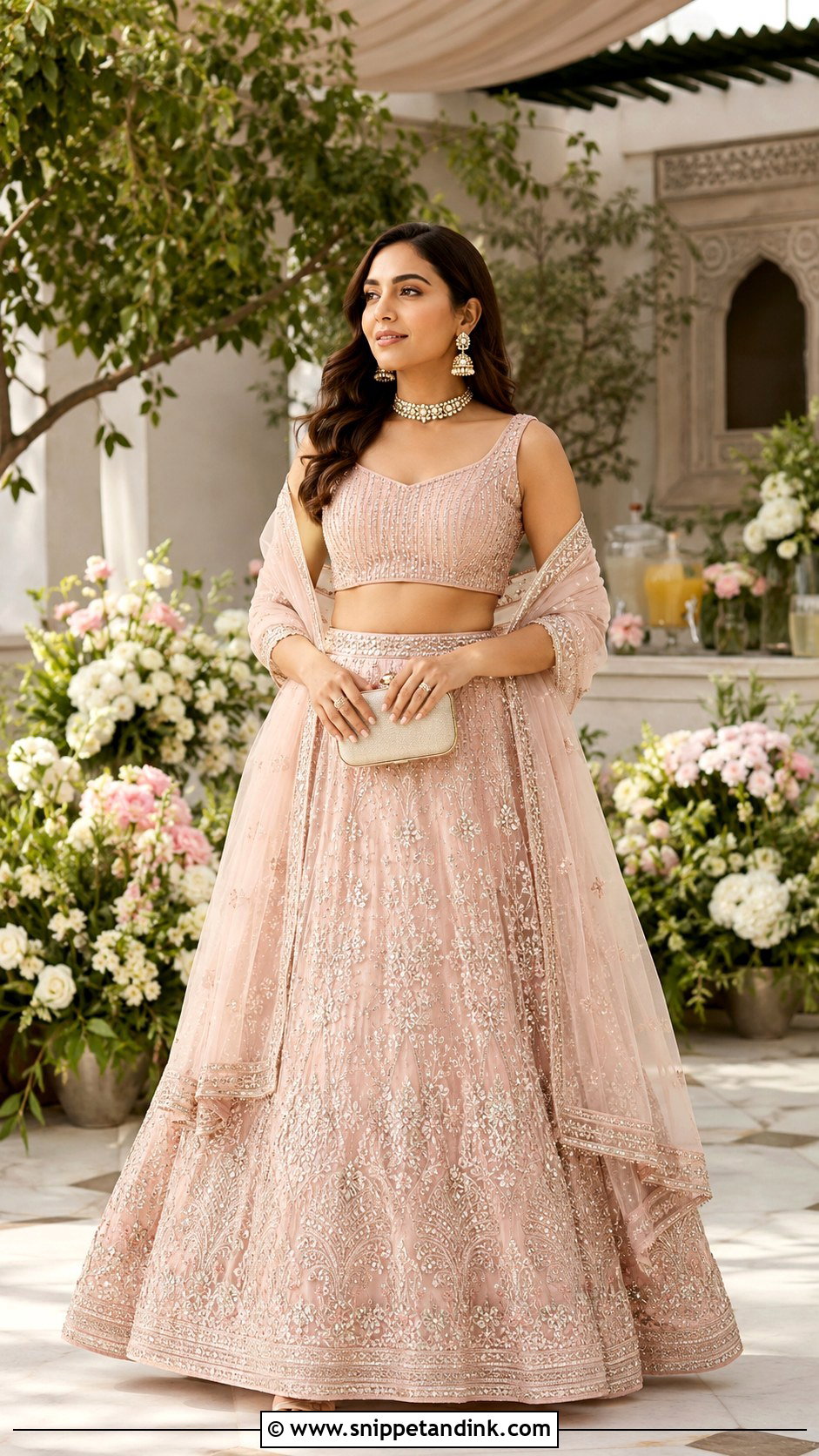 Pastel Lehenga Festive Outfit - Snippet and Ink - 25 Indian Festive Outfits
