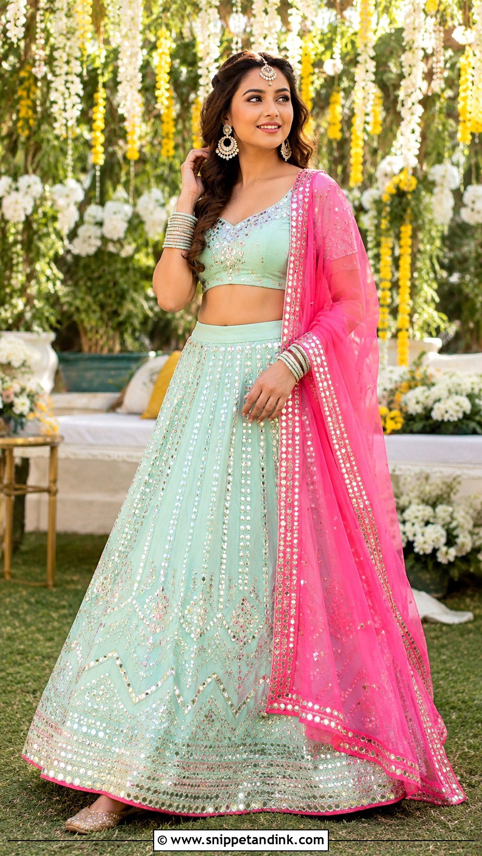 Pastel Lehenga For Bride Sister - Snippet and Ink - 25 Mehndi Dresses for Bride Sister