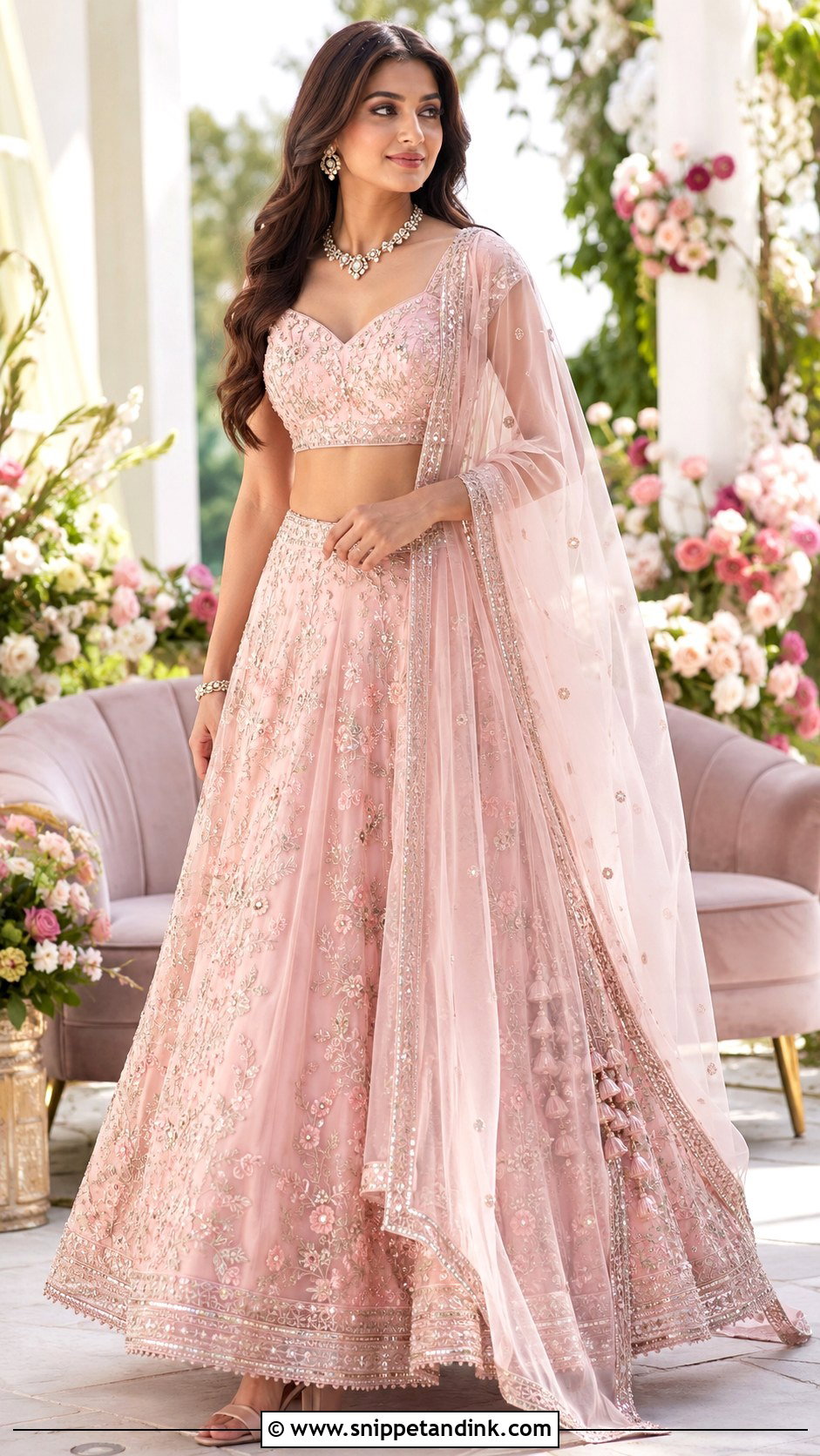 Pastel Lehenga For Engagement - Snippet and Ink - 30 Indian Engement Dress Ideas