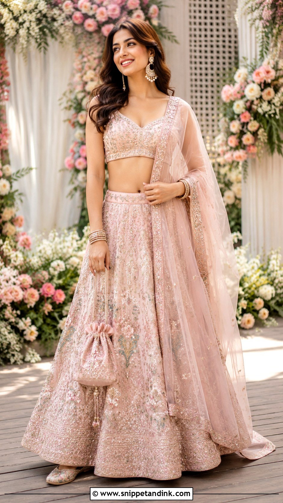 Pastel Lehenga For Indian Wedding Party - Snippet and Ink - 25 Indian Wedding Party Dresses