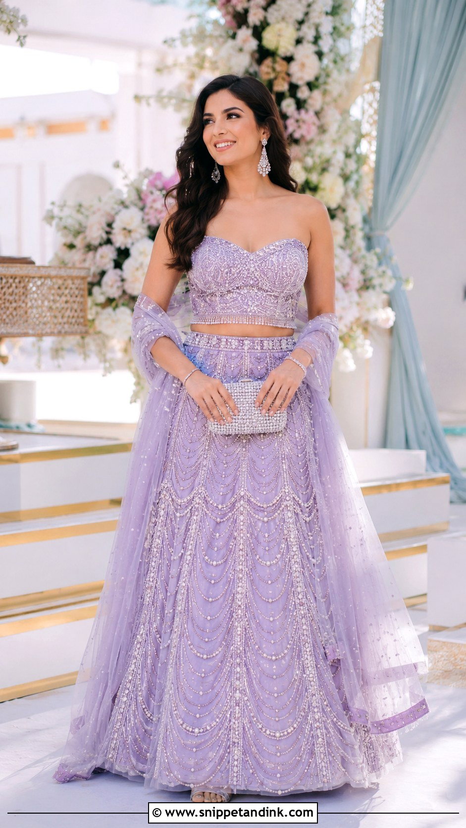 Pastel Lehenga For Sangeet - Snippet and Ink - 25 Sangeet Dress Ideas