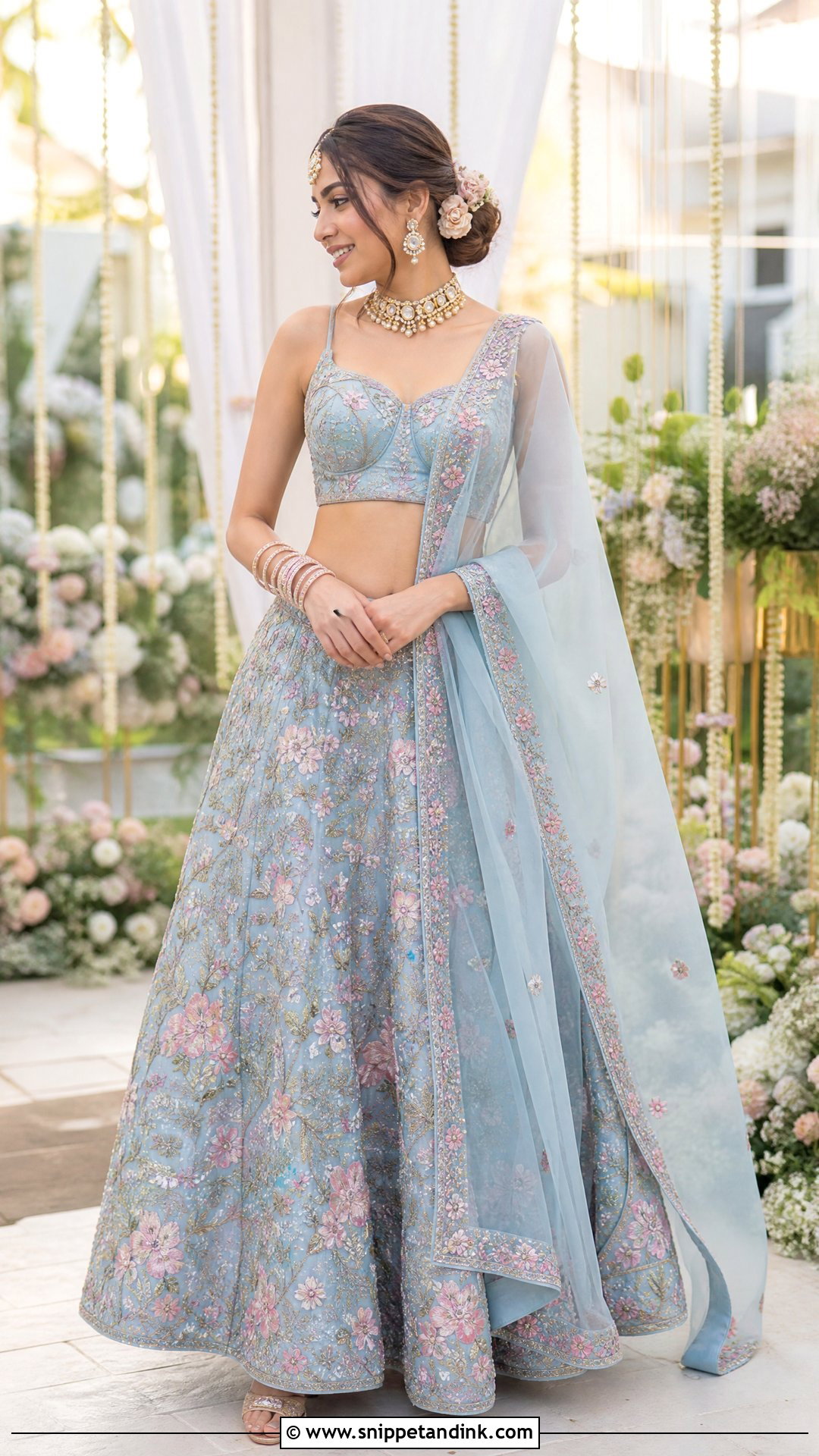 Pastel Lehenga Outfit for Sisters Wedding - Snippet and Ink - 20 Sister Marriage Outfit for Sister Ideas