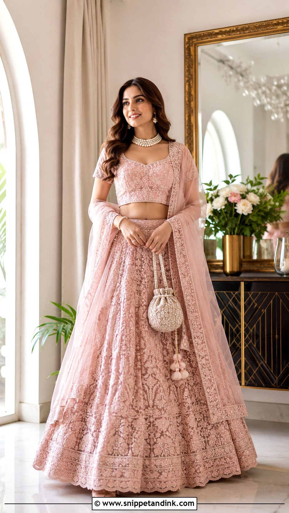 Pastel Lehenga Roka Outfit - Snippet and Ink - 30 Roka Outfits for Bride