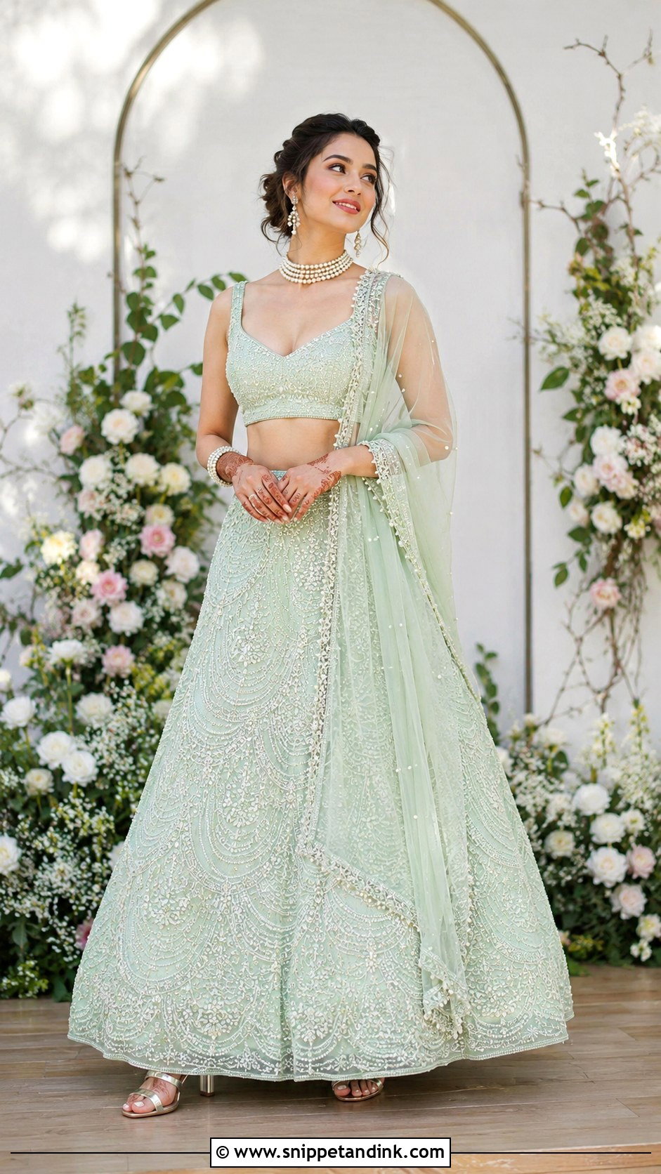 Pastel Lehenga Sangeet Outfit - Snippet and Ink - 25 Bridal Sangeet Outfits