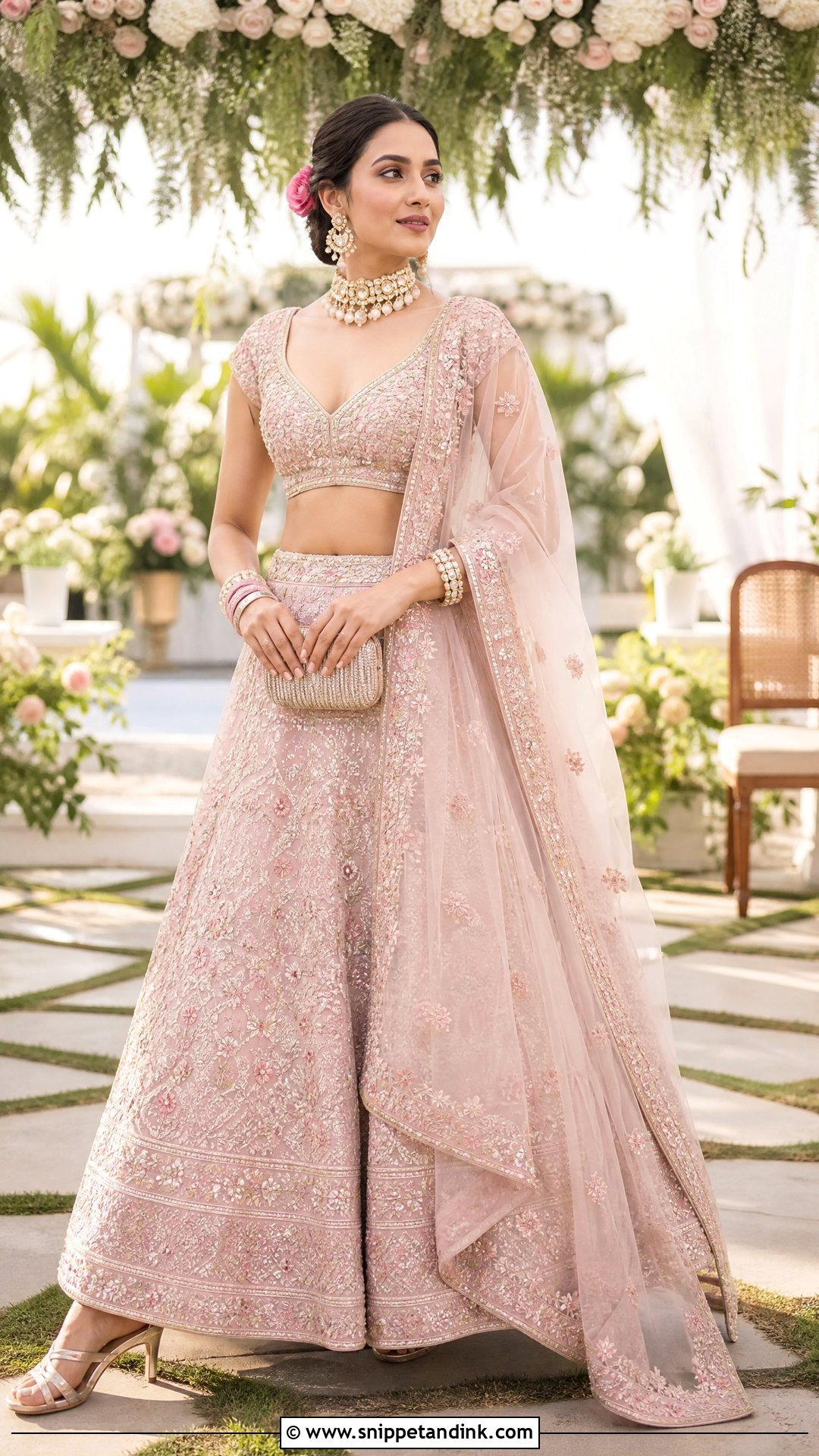 Pastel Lehenga Wedding Dress - Snippet and Ink - 25 Traditional Indian Wedding Dress Ideas