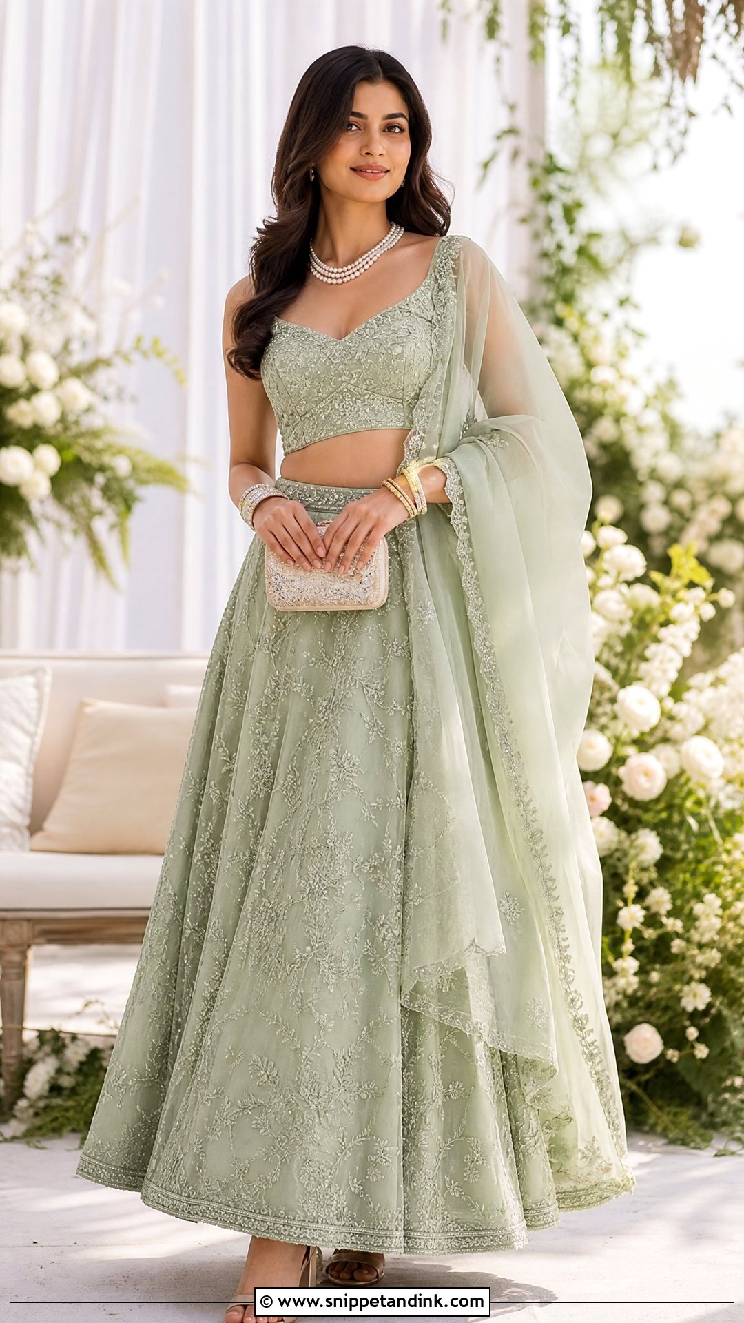 Pastel Lehenga Wedding Look - Snippet and Ink - 25 Traditional Dress for Wedding Ideas