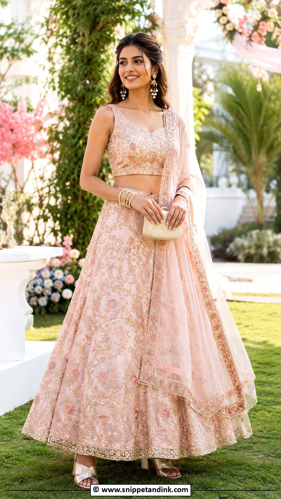 Pastel Lehenga Wedding Outfit For Bride Sister - Snippet and Ink - 30 Wedding Outfit for Brides Sister Ideas