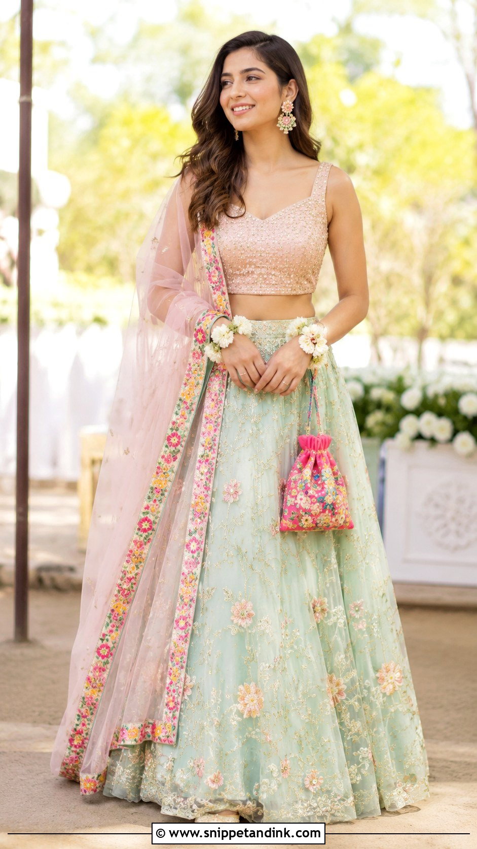 Pastel Lehenga for Mehandi - Snippet and Ink - 20 Dress for Mehandi Ideas