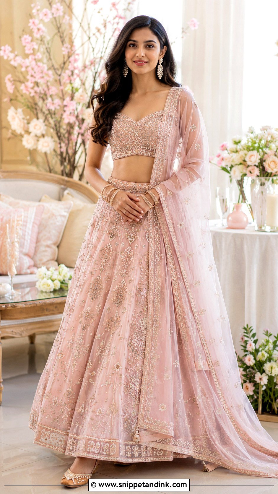 Pastel Lehenga for Roka Ceremony - Snippet and Ink - 25 Dress for Roka Ceremony Ideas