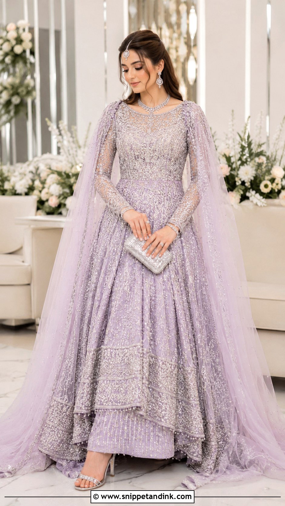 Pastel Lilac Pakistani Bridal Gown - Snippet and Ink - 20 New Pakistani Bridal Dresses