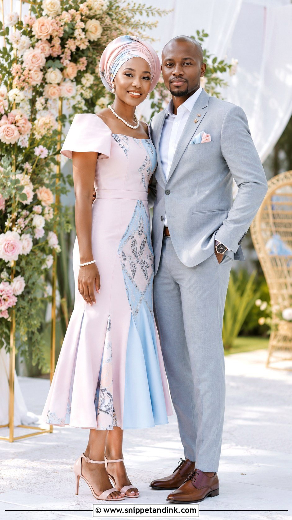 Pastel Lobola Couple Outfit - Snippet and Ink - 25 Lobola Outfits for Couples
