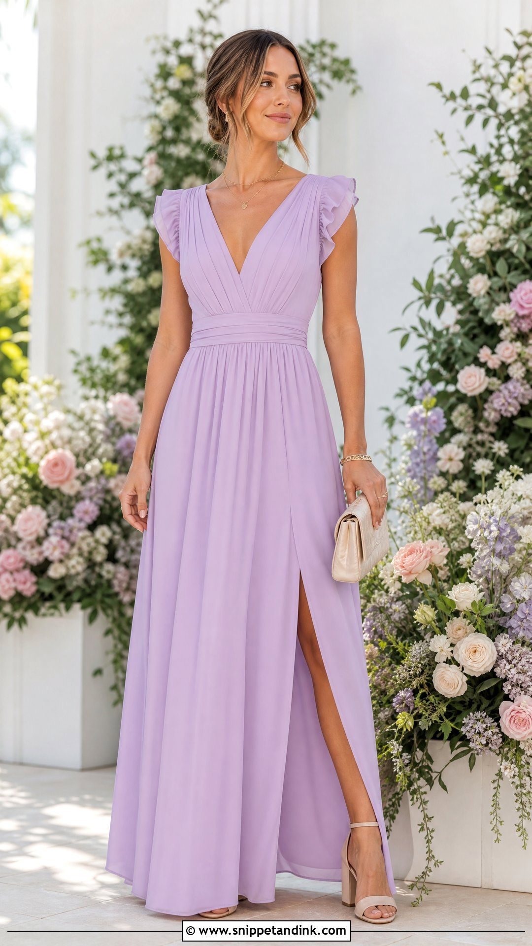 Pastel Maxi Dress for Wedding - Snippet and Ink - 25 Simple Dress for Wedding Ideas