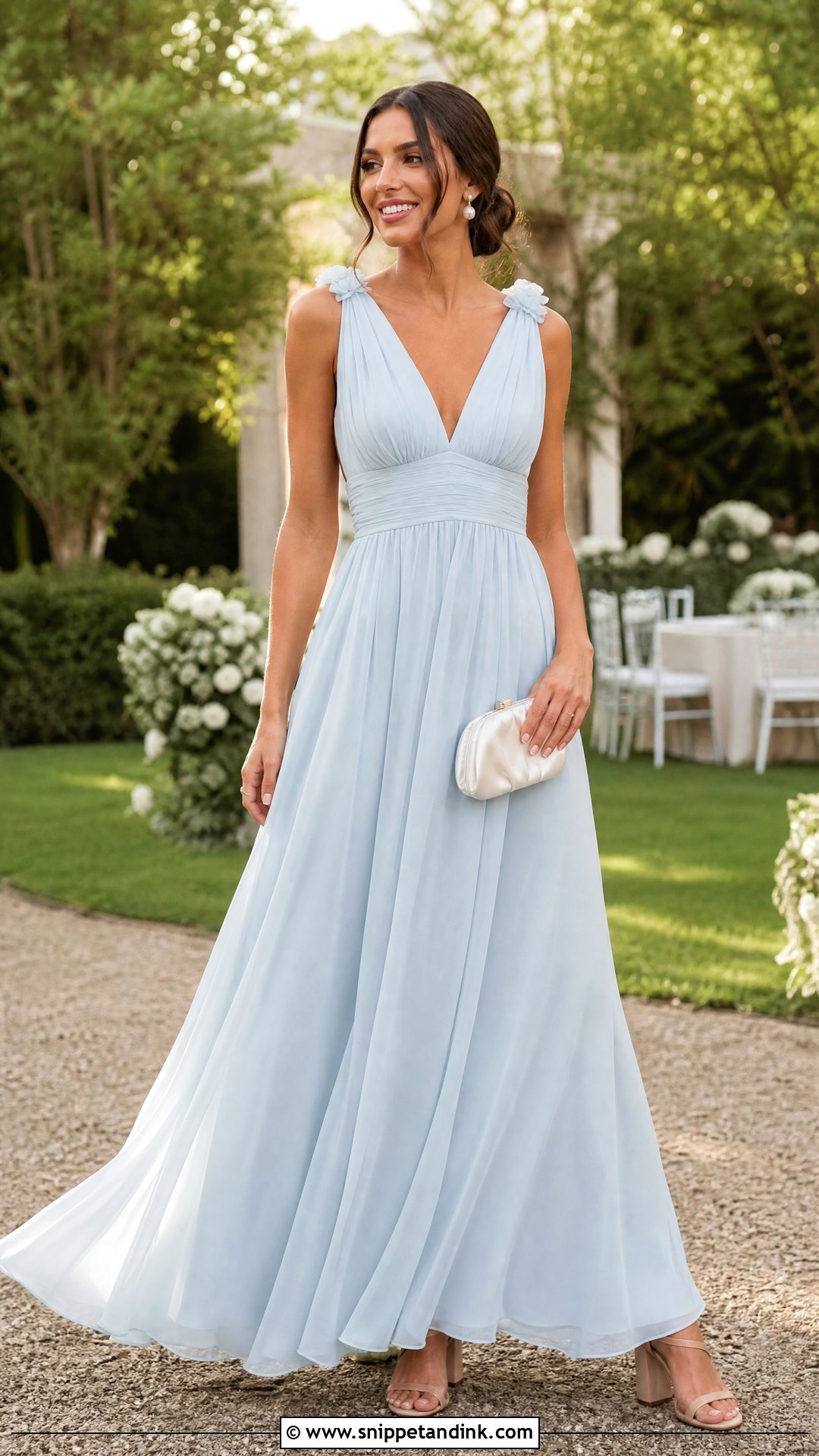 Pastel Maxi Garden Party Wedding Dress - Snippet and Ink - 25 Garden Party Wedding Dress Ideas