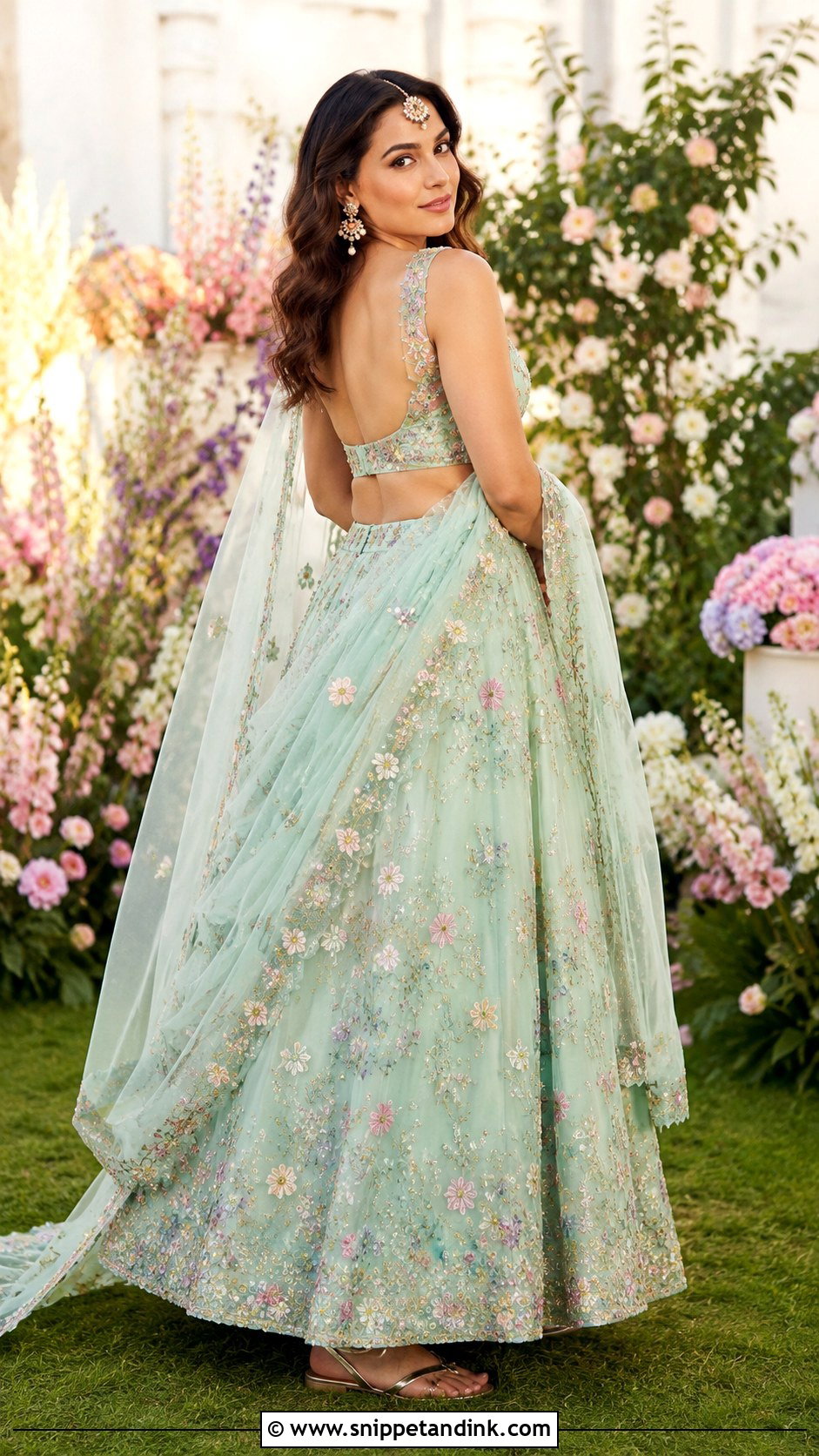 Pastel Mehendi Lehenga Outfit - Snippet and Ink - 20 Mehendi Dress Outfits Brides