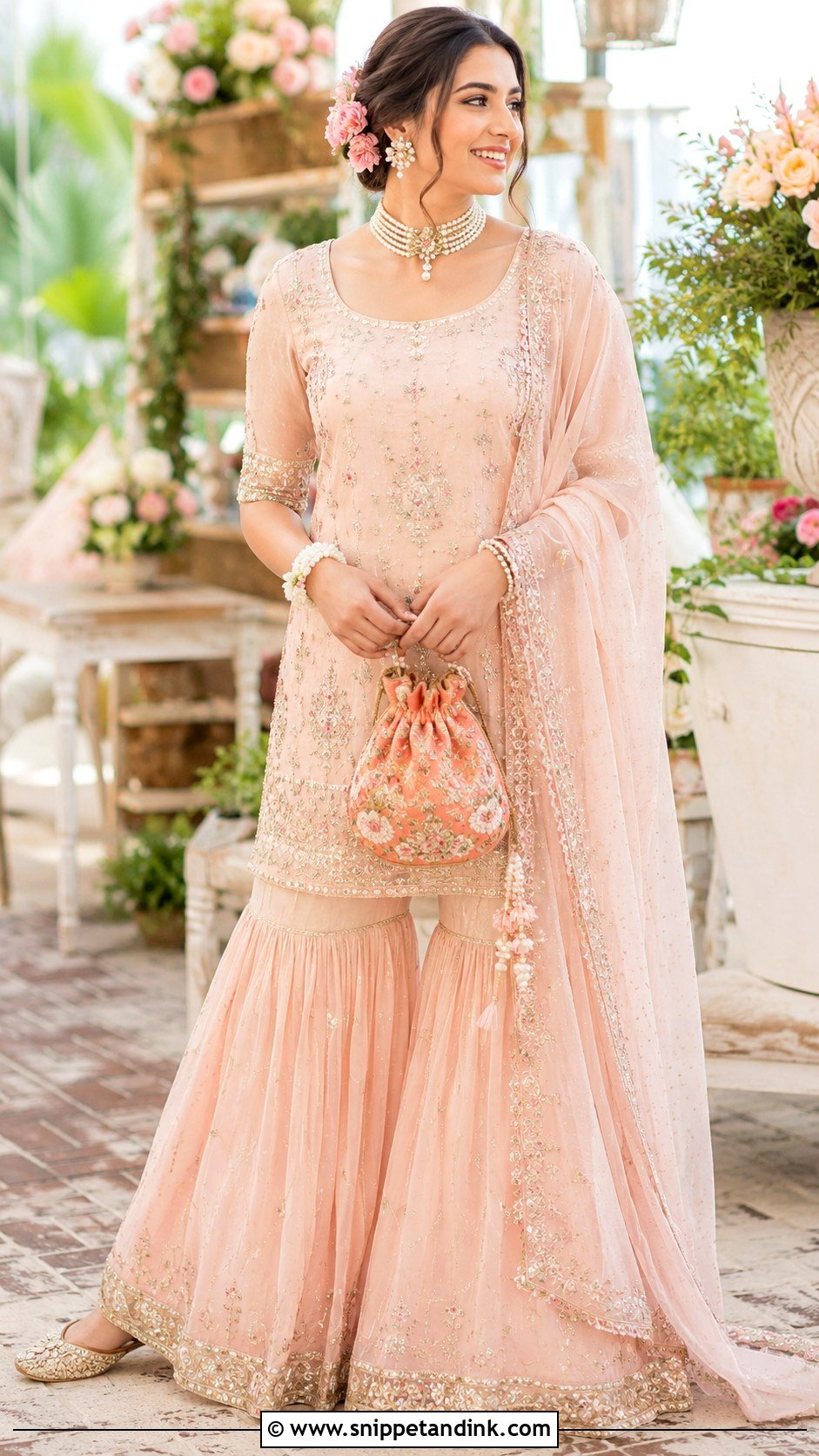 Pastel Mehndi Sharara Outfit - Snippet and Ink - 25 Simple Mehndi Outfit Ideas