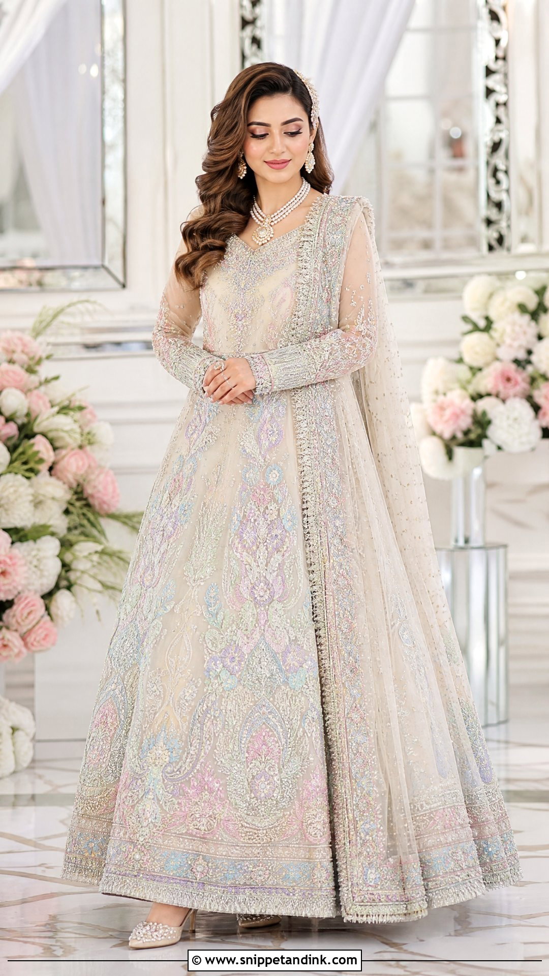 Pastel Multi Color Waleema Dress - Snippet and Ink - 25 Waleema Dress Pakistani Bridal Ideas