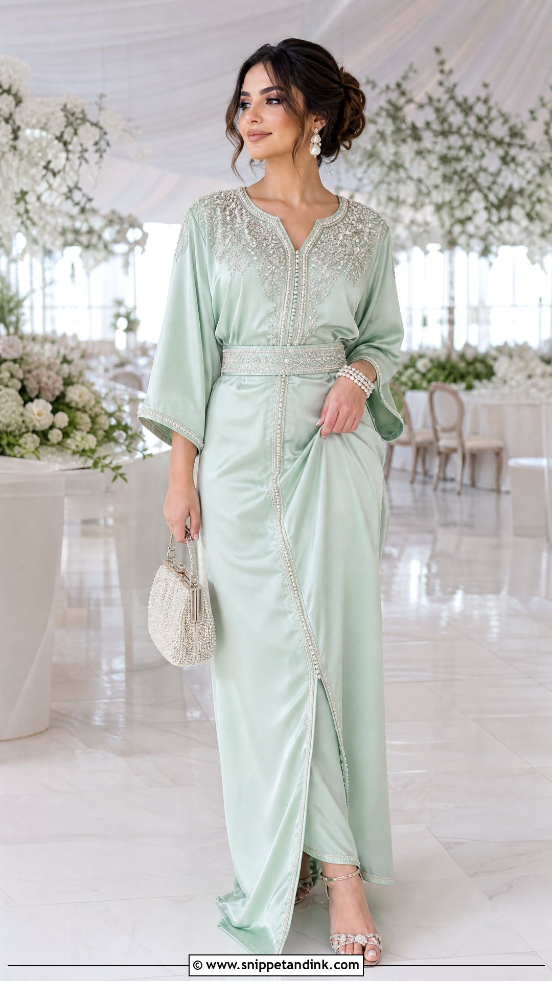 Pastel Oran Blouza Wedding Dress - Snippet and Ink - 25 Algerian Wedding Dress Ideas