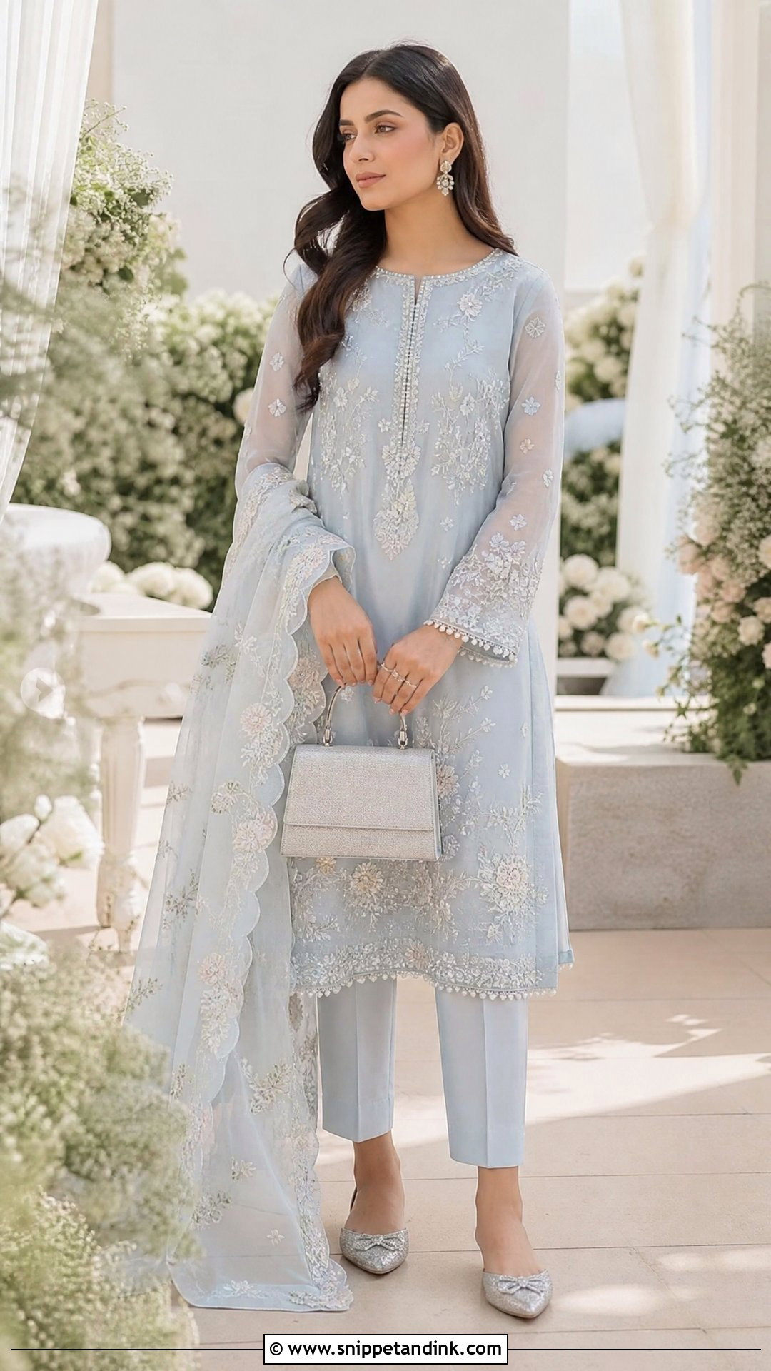 Pastel Organza Suit Pakistani Wedding Outfit - Snippet and Ink - 20 Pakistani Wedding Outfit Ideas