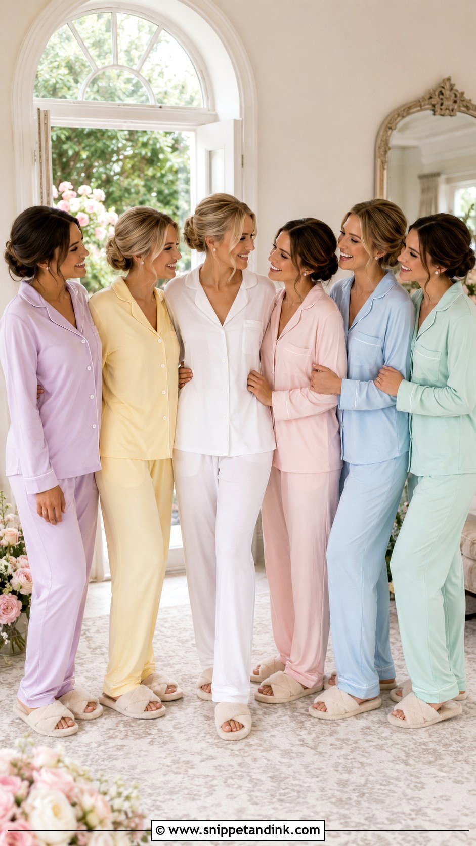 Pastel Pajama Wedding Day Getting Ready Outfit - Snippet and Ink - 20 Wedding Day Getting Ready Outfit Ideas