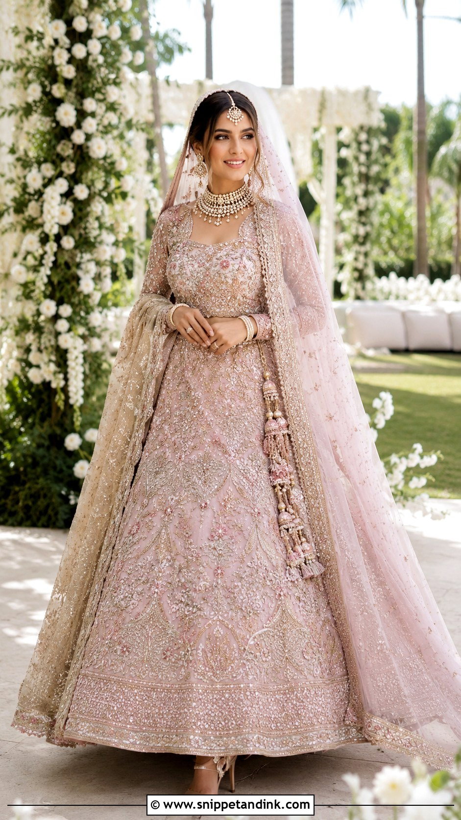 Pastel Pakistani Barat Bridal Lehenga - Snippet and Ink - 25 Pakistani Barat Brides Ideas