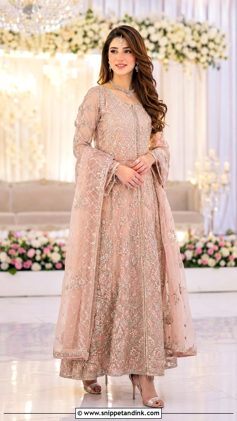 Pastel Pakistani Walima Dress - Snippet and Ink - 30 Pakistani Brides Ideas