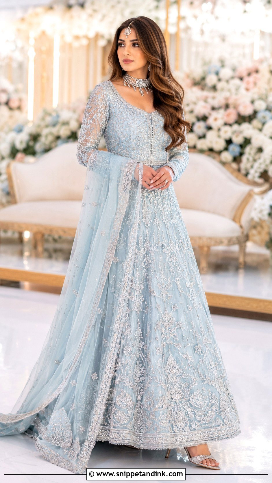 Pastel Pakistani Walima Lehenga - Snippet and Ink - 30 Pakistani Wedding Outfits Bride