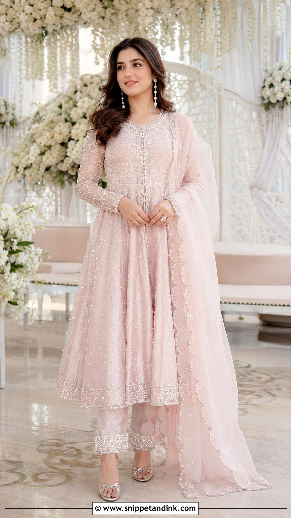 Pastel Pishwas Pakistani Nikkah Dress - Snippet and Ink - 20 Pakistani Cousin Wedding Dress Ideas