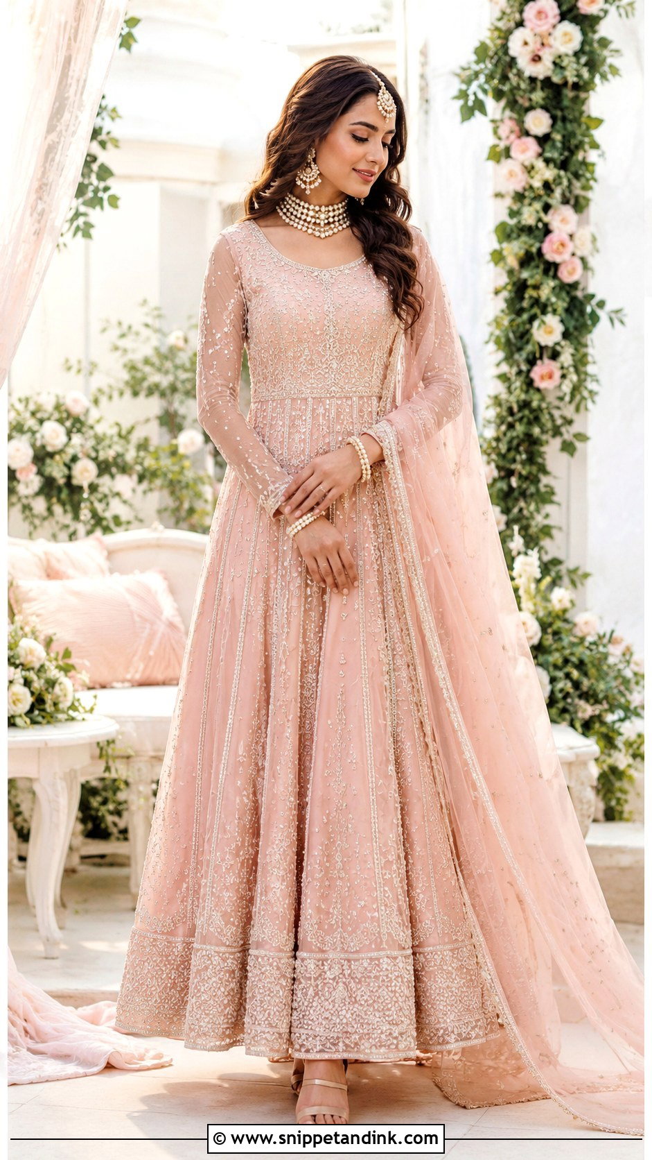 Pastel Punjabi Bridal Anarkali Suit - Snippet and Ink - 25 Punjabi Bridal Suit Ideas