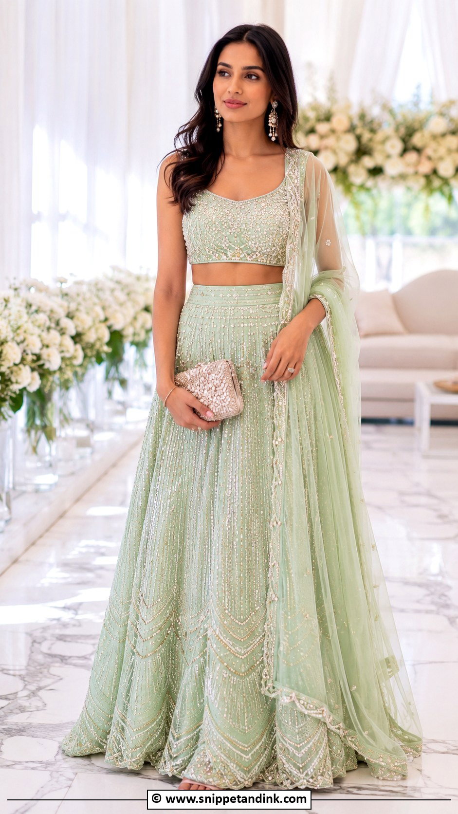 Pastel Sangeet Outfit - Snippet and Ink - 30 Sangeet Outfits for Women