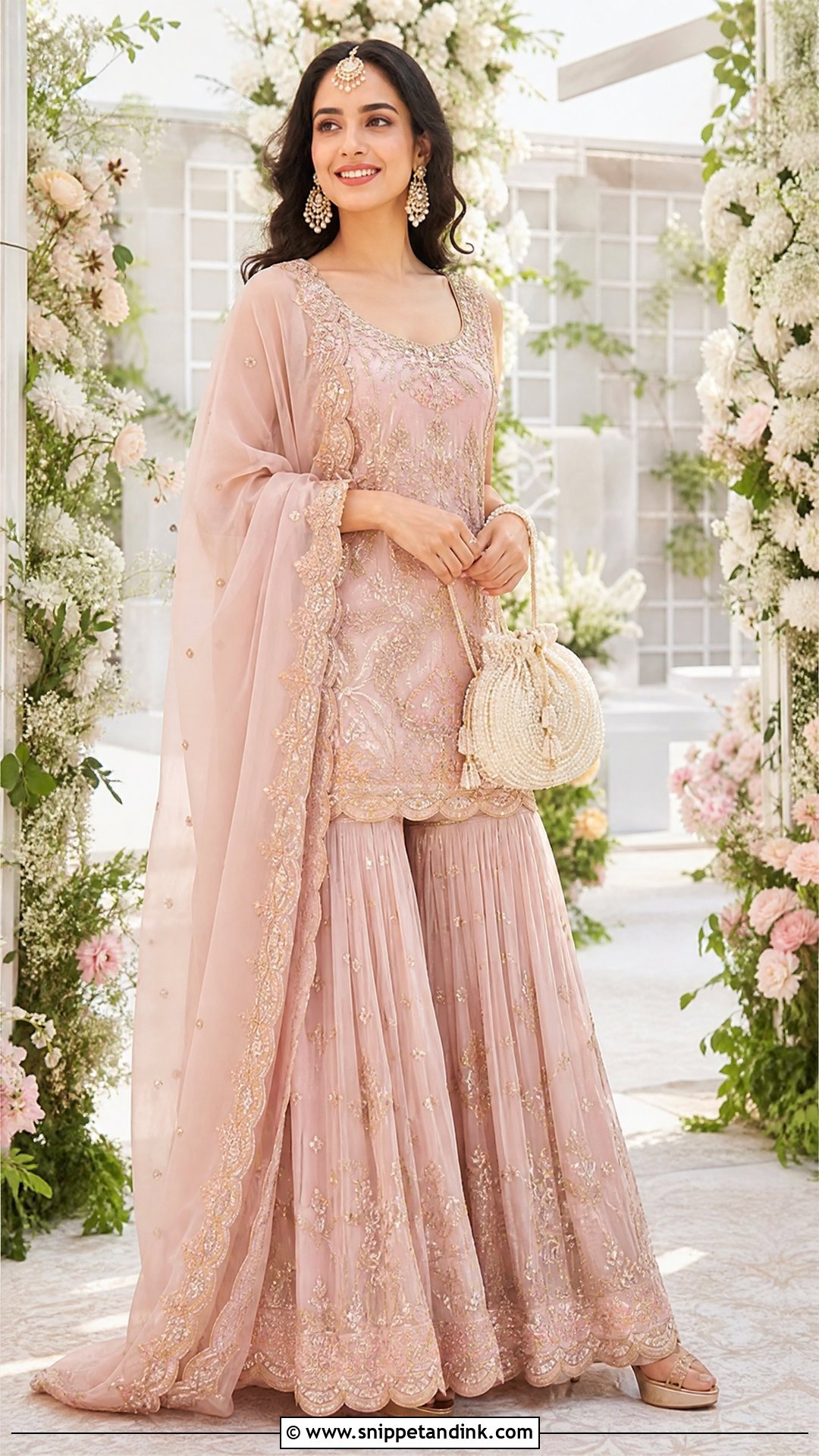 Pastel Sharara Punjabi Wedding Suit - Snippet and Ink - 20 Punjabi Wedding Suit Women Ideas
