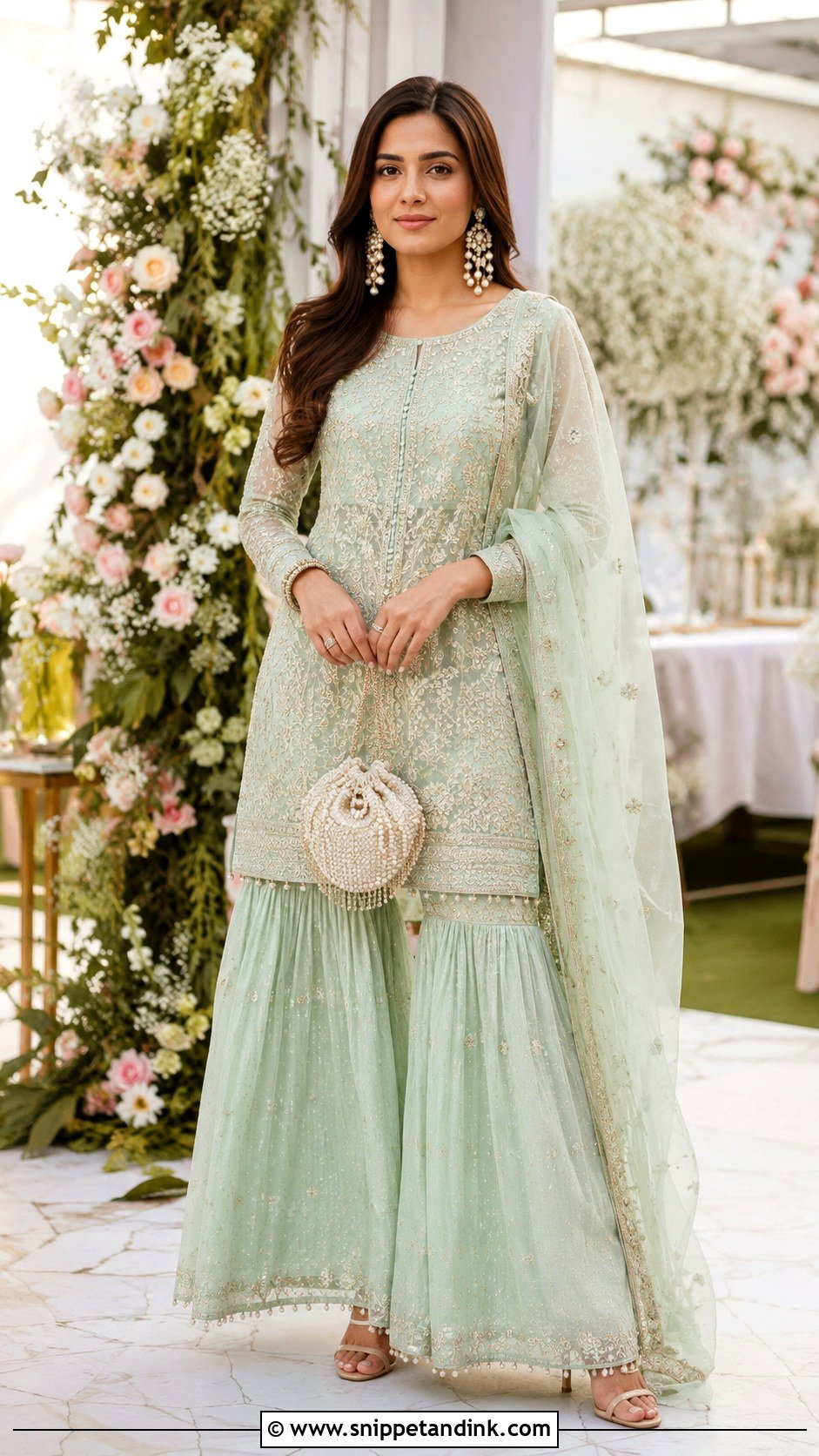 Pastel Sharara Set For Day Wedding - Snippet and Ink - 25 Sharara Set Indian Weddings Ideas