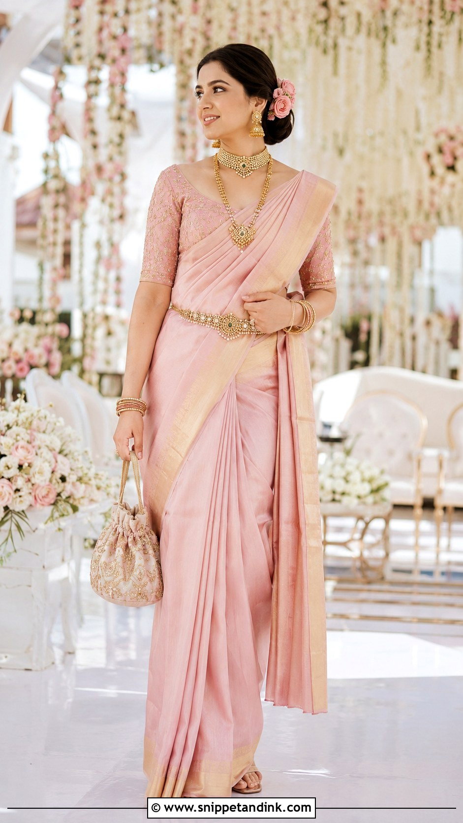 Pastel Silk GSB Konkani Bride - Snippet and Ink - 20 Gsb Konkani Bride Ideas