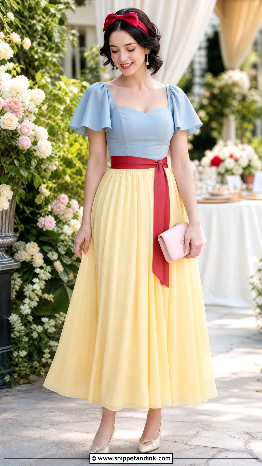 Pastel Snow White Gown - Snippet and Ink - 20 Snow White Gown Ideas