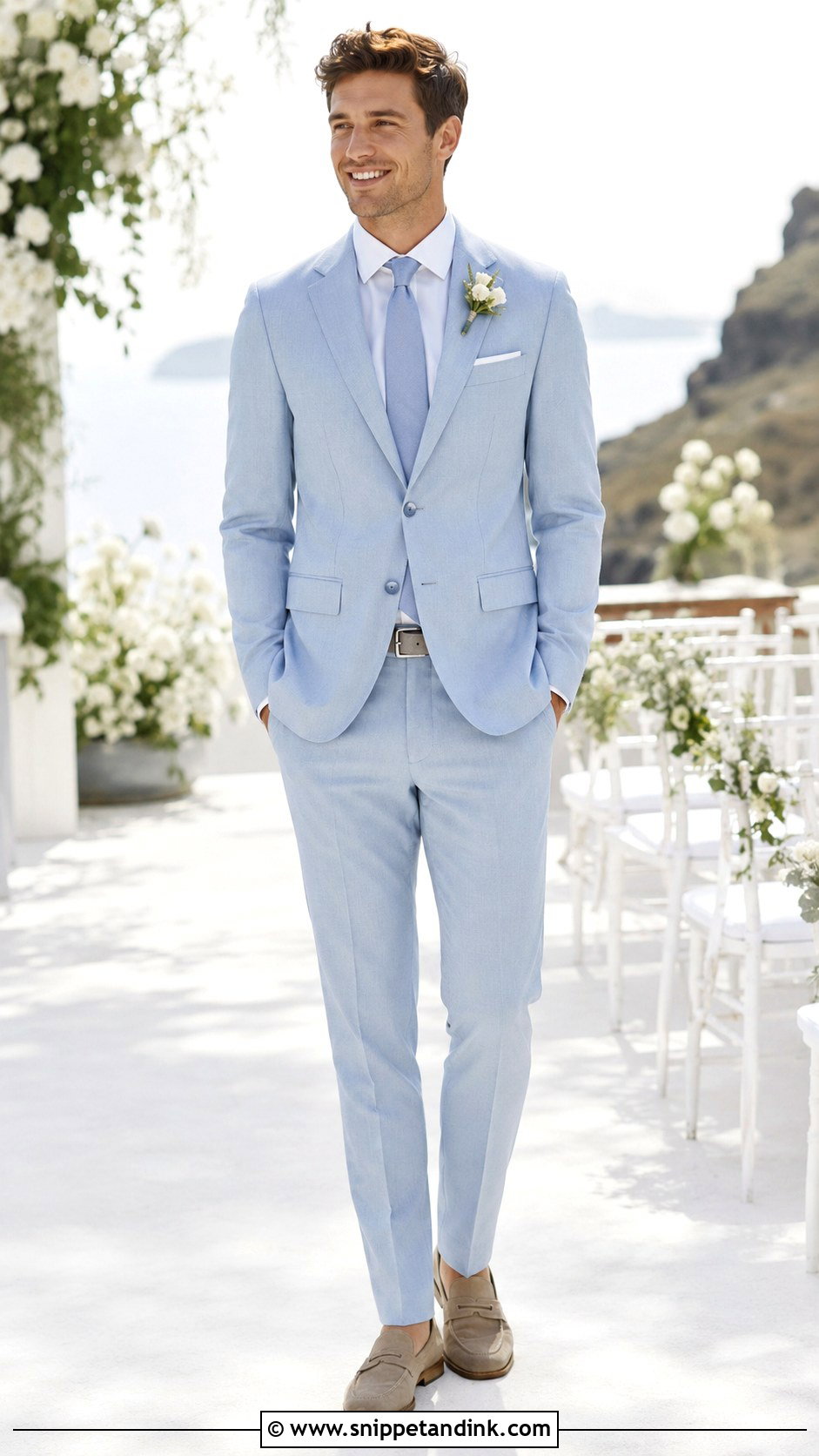 Pastel Suit Bridesman Attire - Snippet and Ink - 20 Bridesmen Attire Ideas