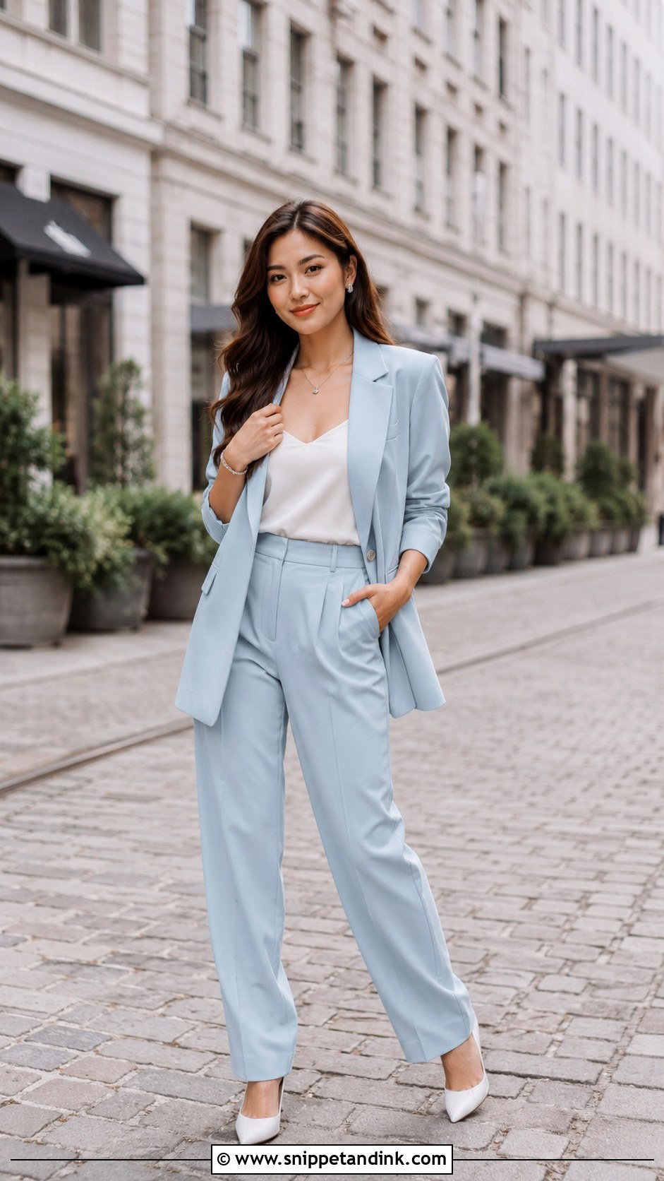 Pastel Suit Prenup Outfit - Snippet and Ink - 30 Prenup Outfit Ideas