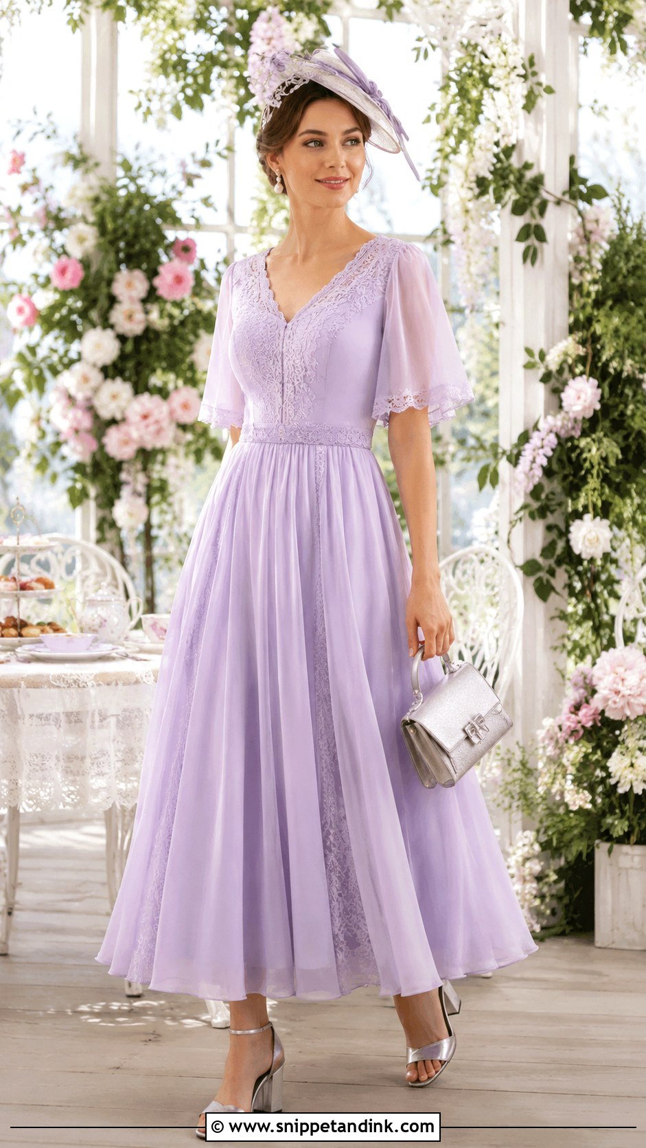 Pastel Tea Gown Outfit - Snippet and Ink - 20 Tea Gown Ideas