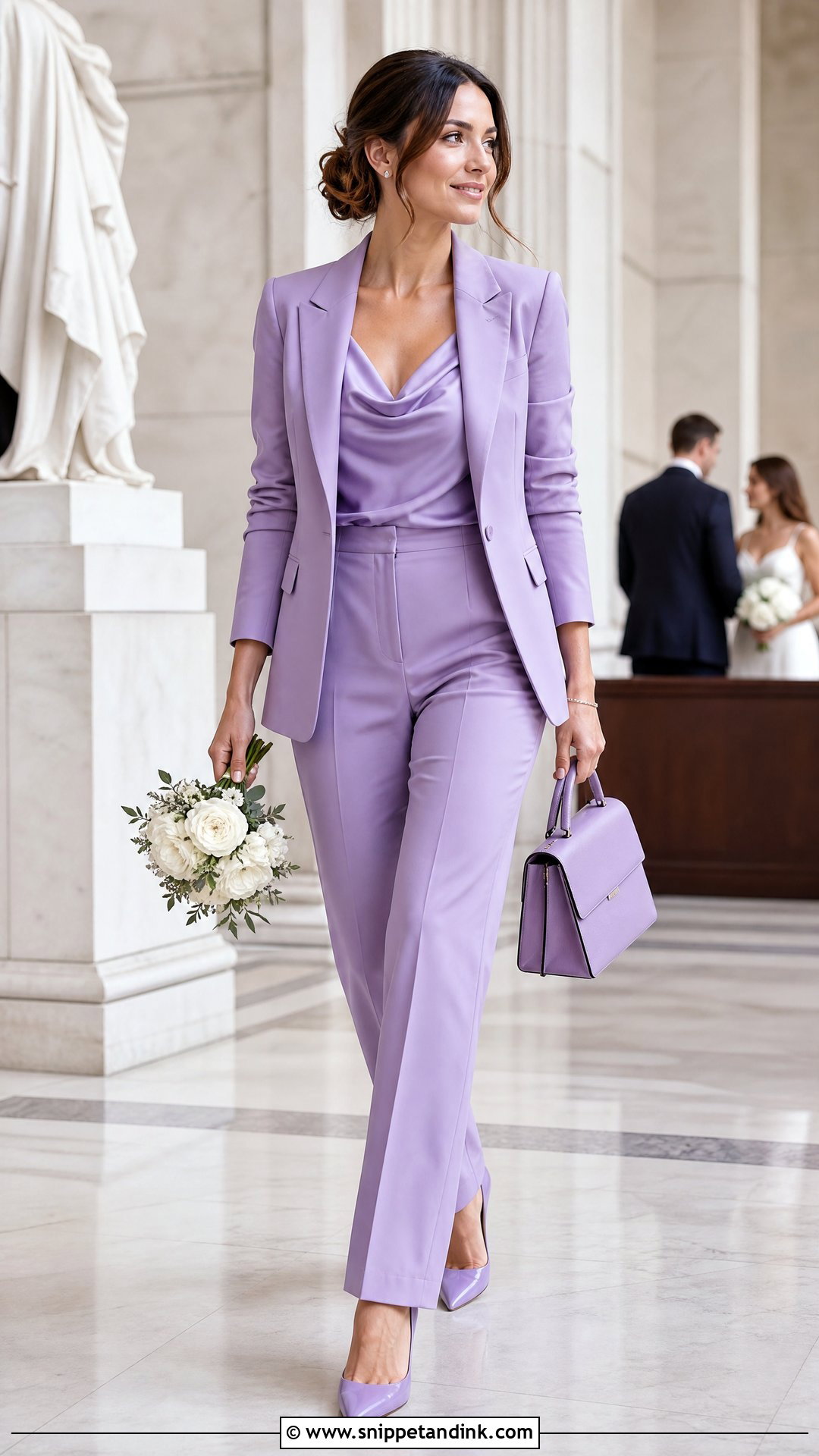 Pastel Trouser Suit Summer Wedding Attire - Snippet and Ink - 25 Summer Wedding Attire Ideas